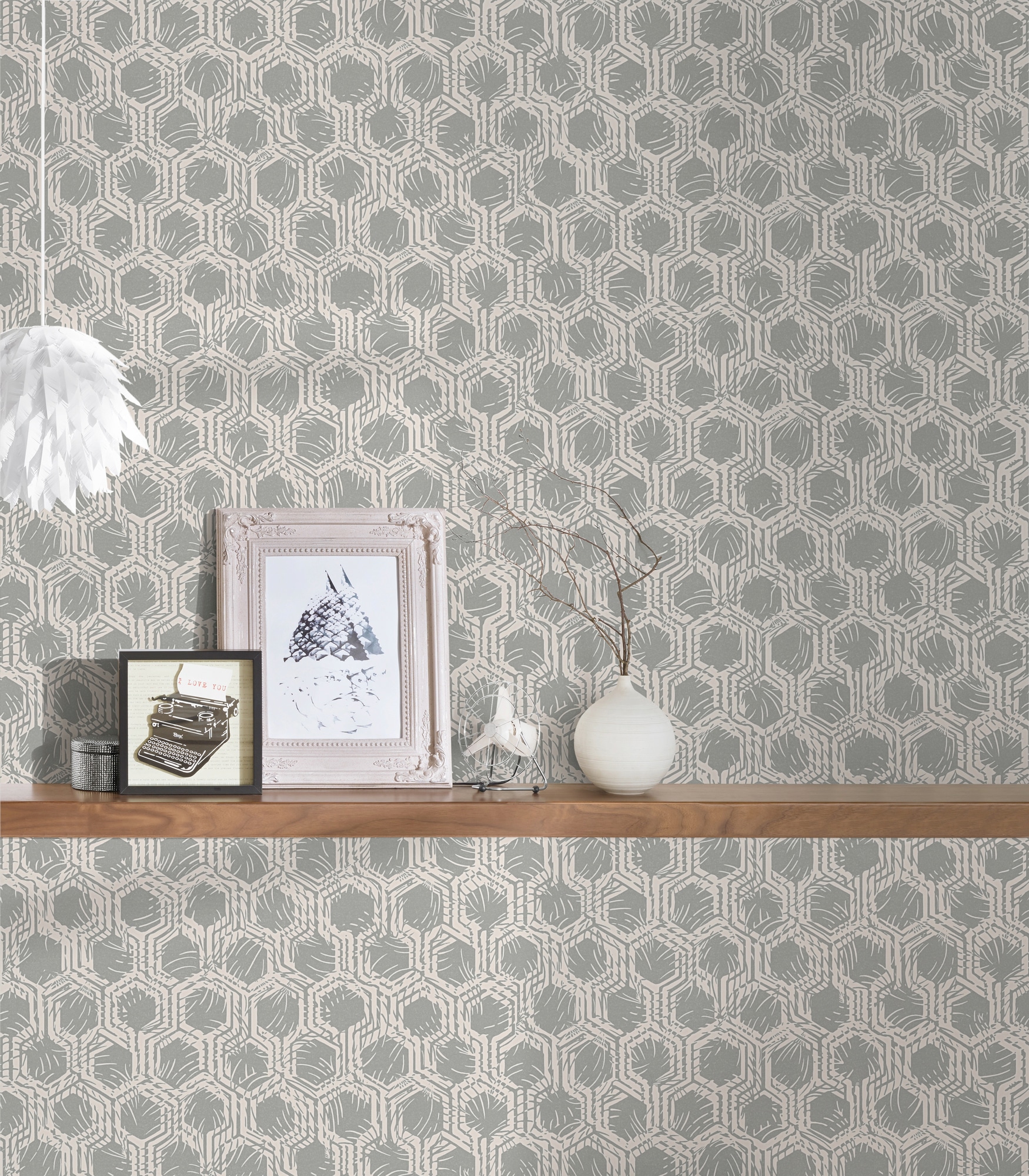 Architects Paper Vliestapete »Alpha«, grafisch-matt-glänzend, Grafik Tapete Geometrisch Tapeten Wohnzimmer Schlafzimmer Küche Flur