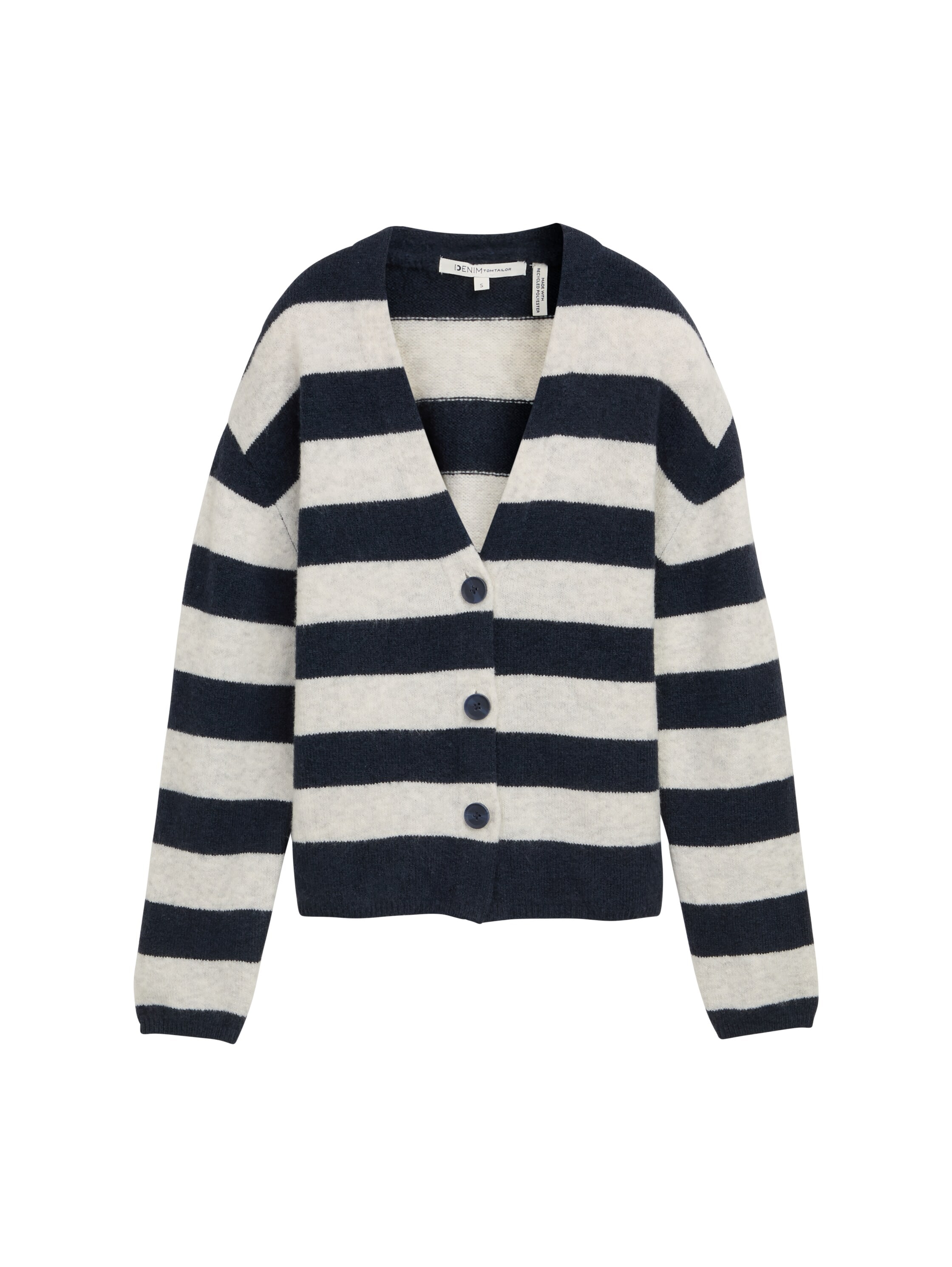 TOM TAILOR Denim Cardigan mit V-Ausschnitt