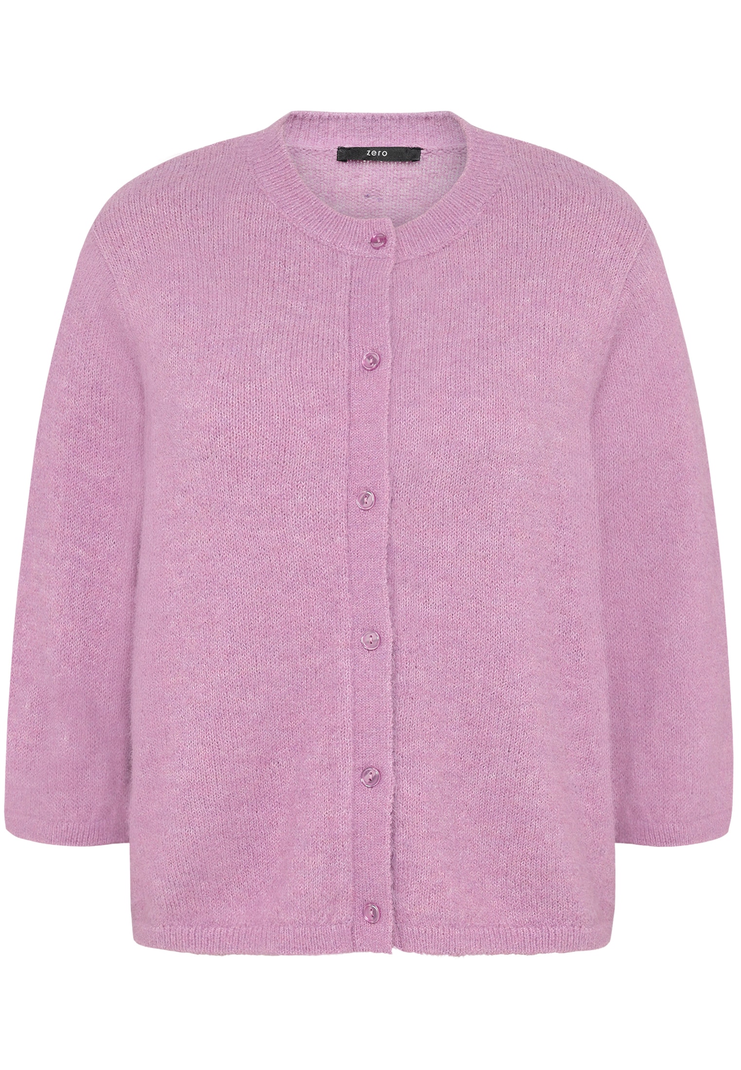 Zero Strickjacke »Damen 3/4 Arm und Knöpfe« 1 Knopfleiste