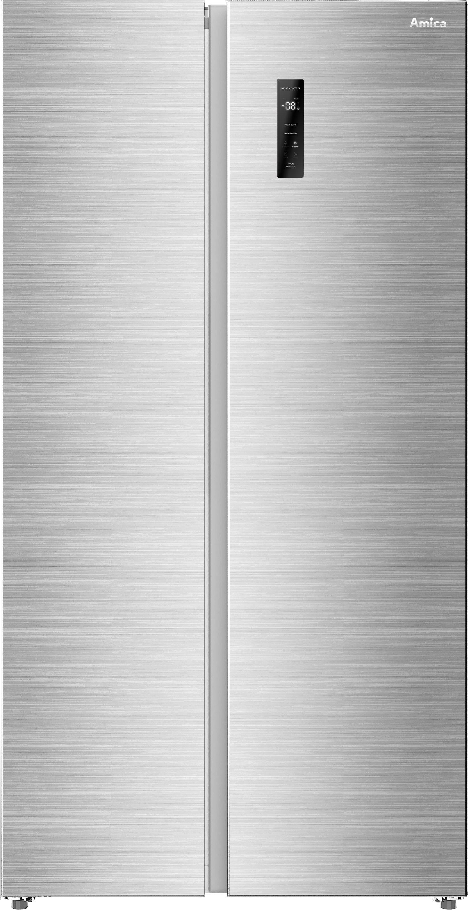Amica Side-by-Side "SBSN 397 180 E" 179 cm hoch 91 cm breit 535 Liter Nutzinhalt - viel Platz für frische und gefrorene Vorräte