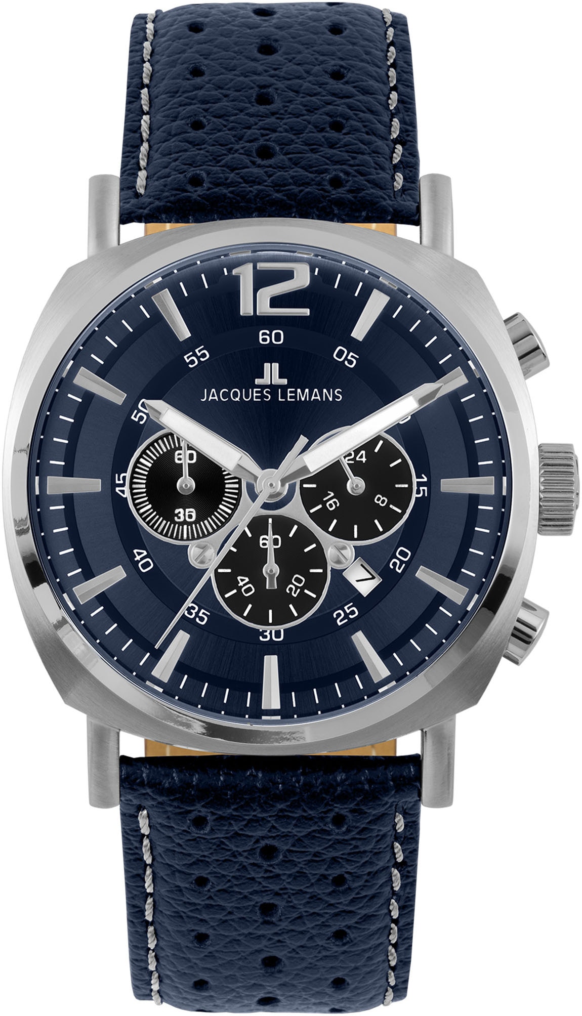 Chronograph »Lugano«, Quarzuhr, Armbanduhr, Herrenuhr, Datum, Stoppfunktion