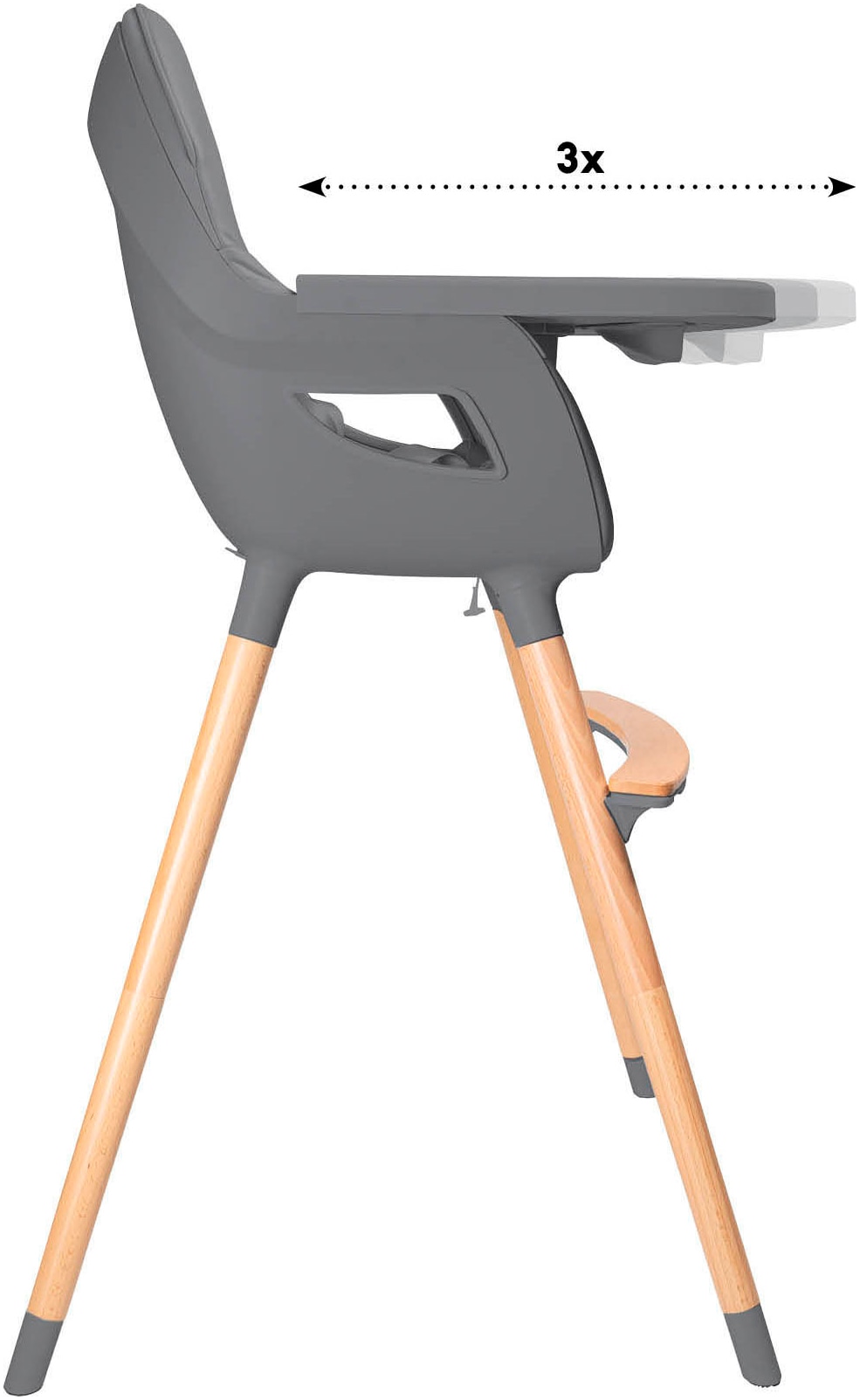 BabyGo Hochstuhl »Scandi - wood«