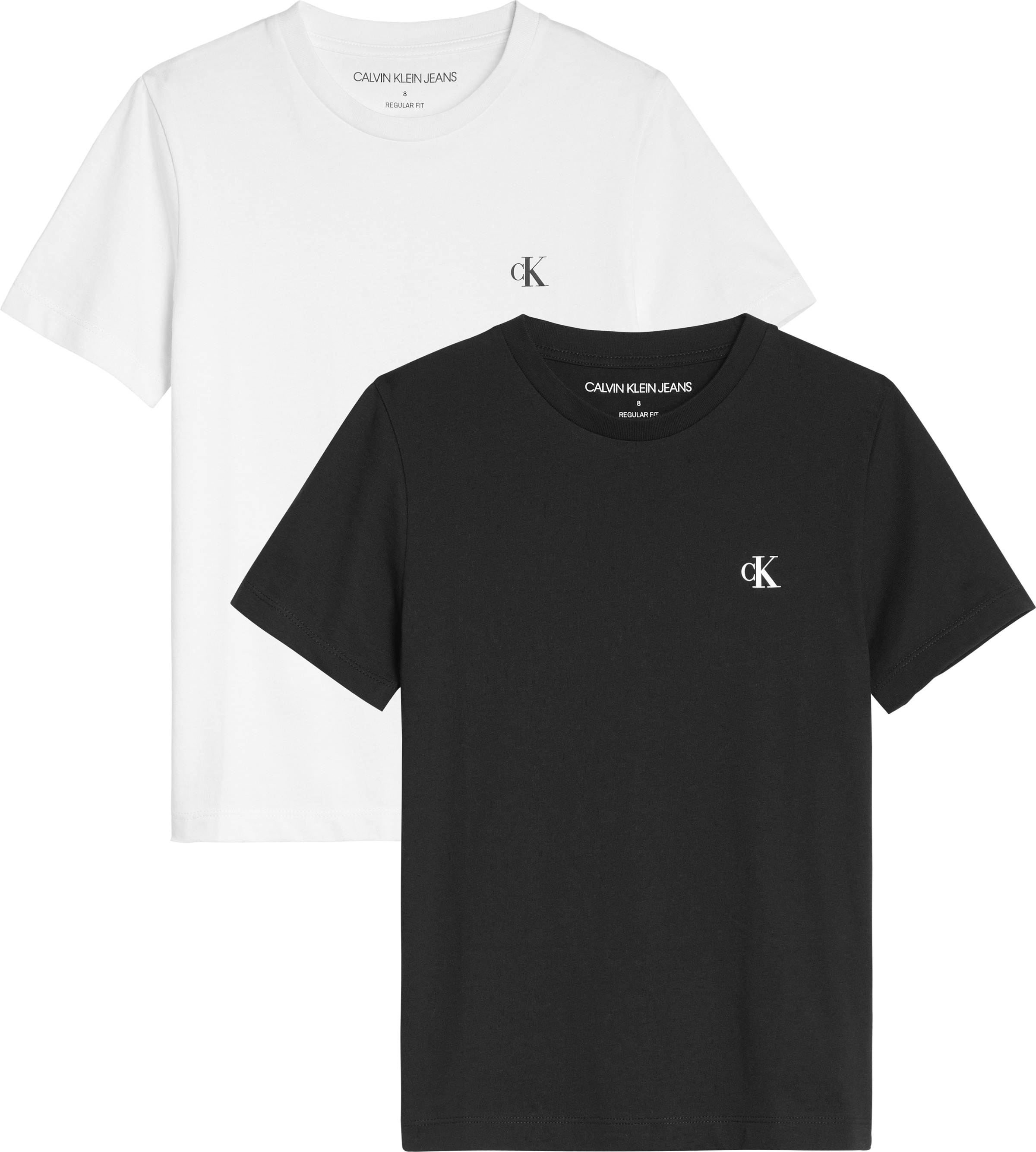 Calvin Klein Jeans T-Shirt »2-PACK MONOGRAM TOP«, (2 tlg.), für Kinder bis 16 Jahre mit Logoprägung