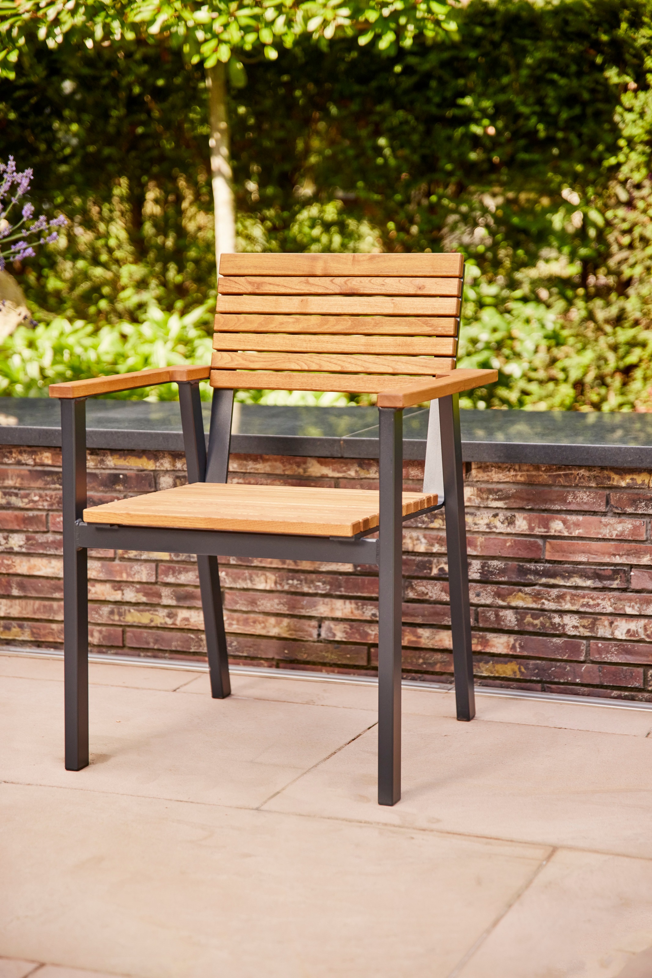 Siena Garden Gartenstuhl ""Bozen" Aluminium mit Robinienholz", 100% FSC, st günstig online kaufen