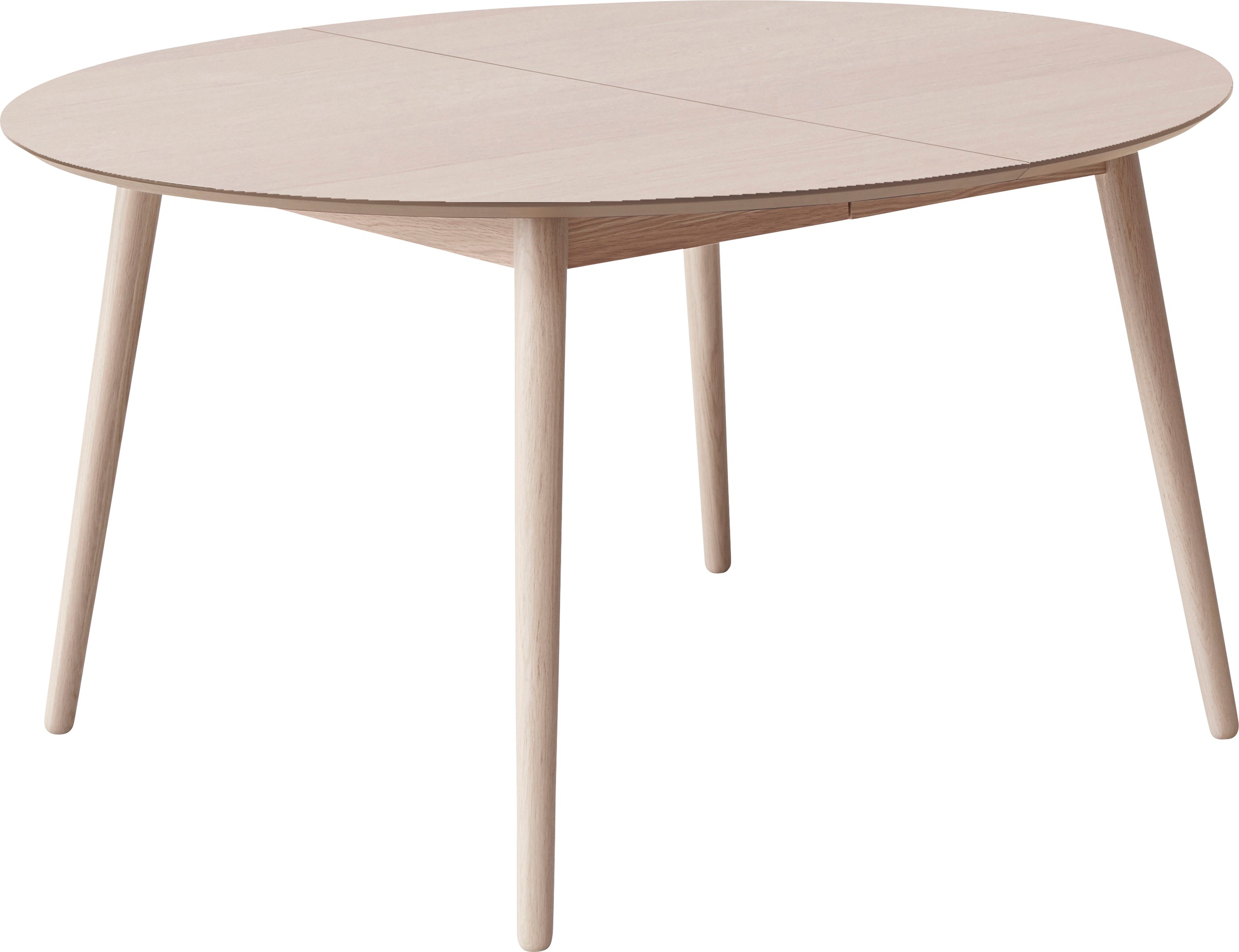 Hammel Furniture Esstisch »Meza by Hammel«, Ø135(231) cm, runde Tischplatte aus MDF/Laminat, Massivholzgestell