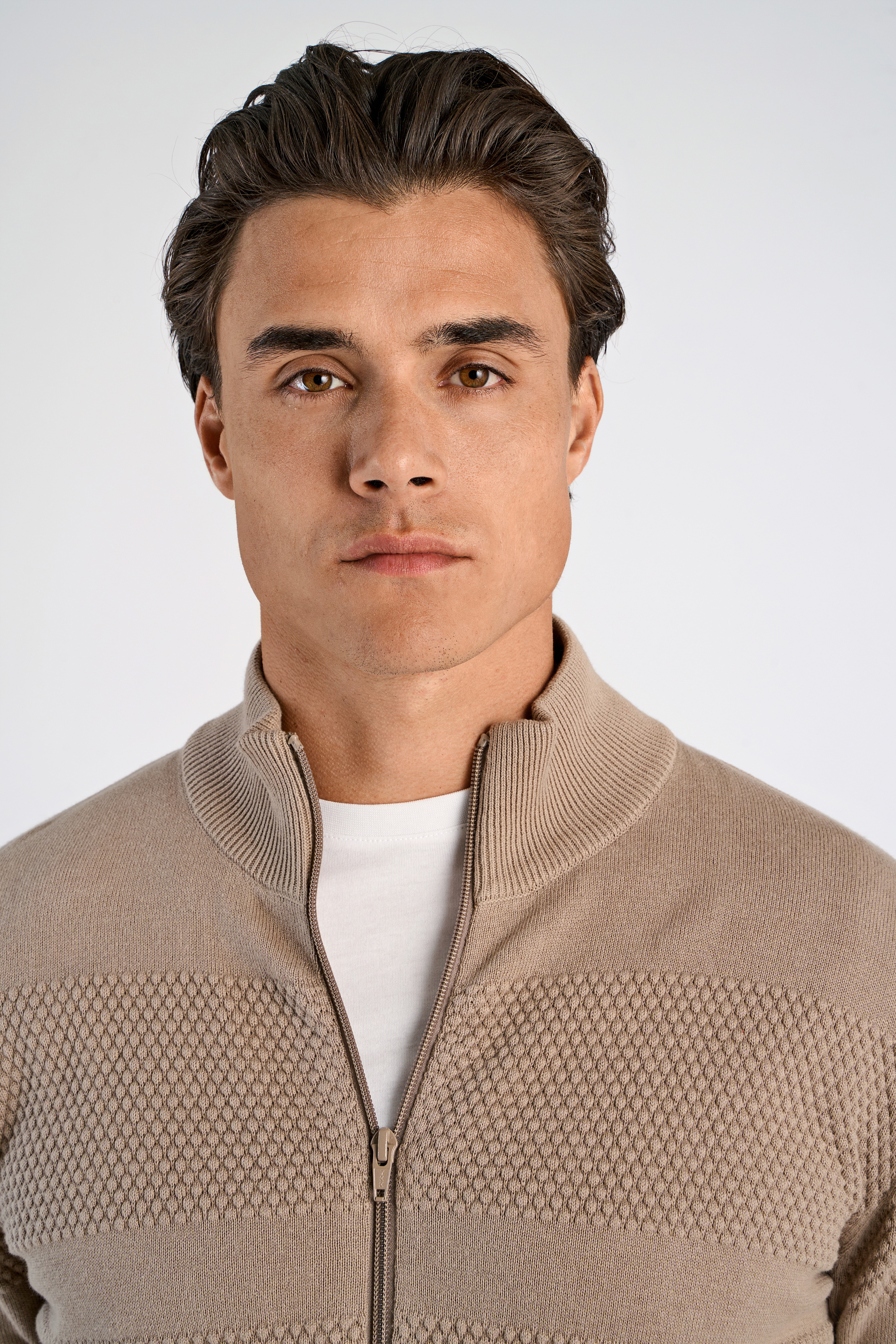 Thumbnail - LINDBERGH Strickjacke mit Stehkragen und Reißverschluss