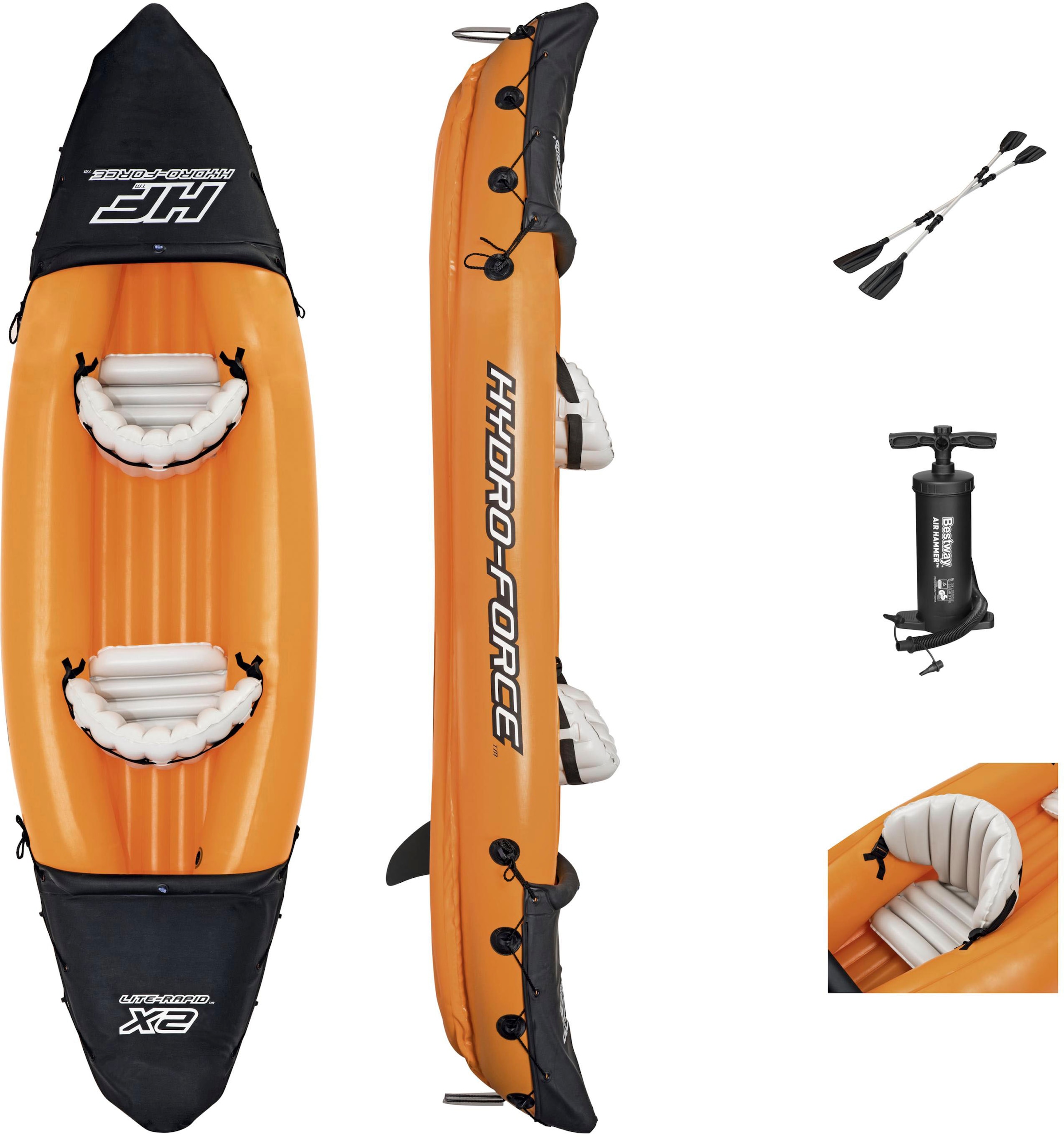 Zweierkajak »Kajak-Set "Lite-Rapid X2" Hydro-Force«, (Set, 5 St., mit 2 Paddeln und...