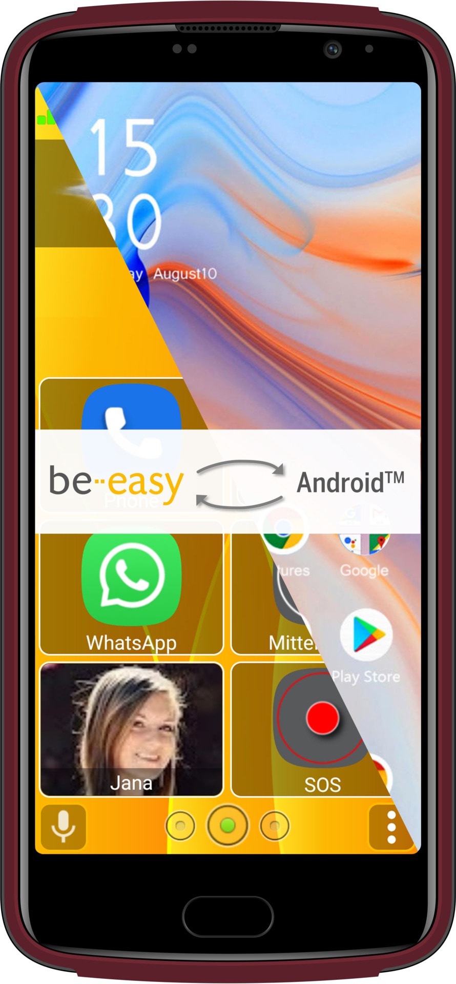 Smartphone »M7 Lite 4G Senior«, Rot, 14 cm/5,5 Zoll, 32 GB Speicherplatz, 13 MP Kamera