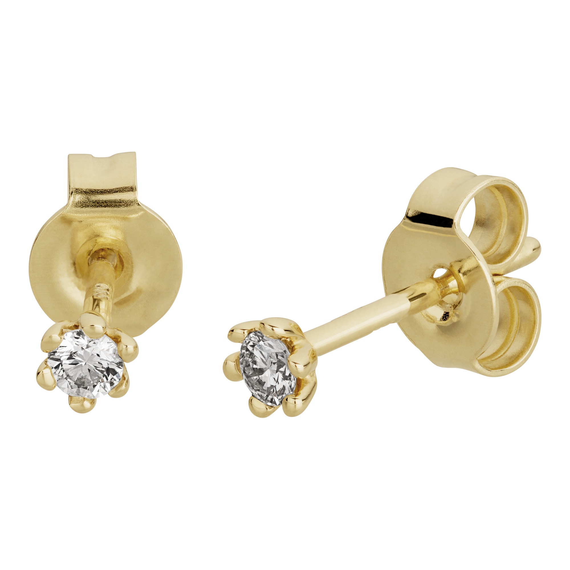 Orolino Paar Ohrstecker »585 Gold mit 2x Brillant zus. 0,10ct.«