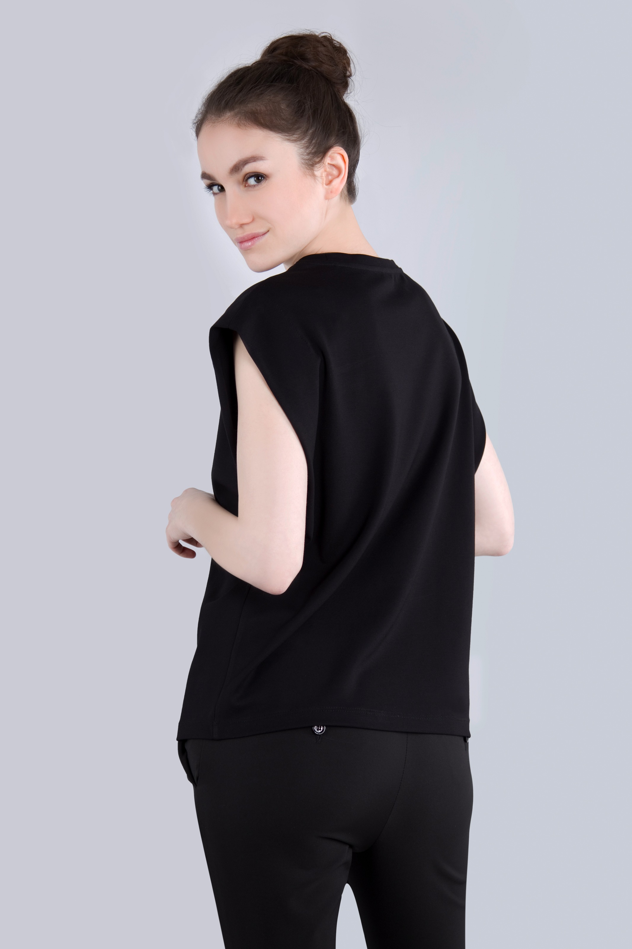 IMPERIAL T-Shirt »Ärmelloses "Punto Milano" Shirt mit eingeschlagen Armlochdetail«