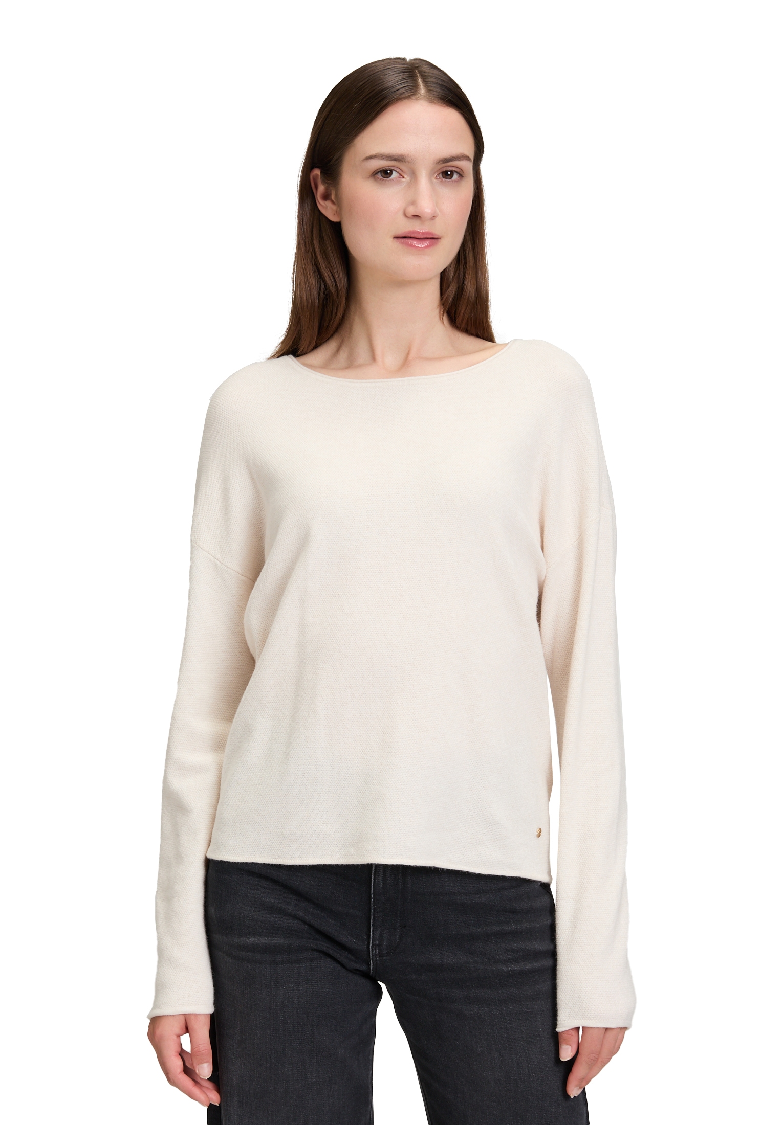 Betty&Co Strickpullover "Damen Strickpullover mit Rundhalsausschnitt", 1 St günstig online kaufen