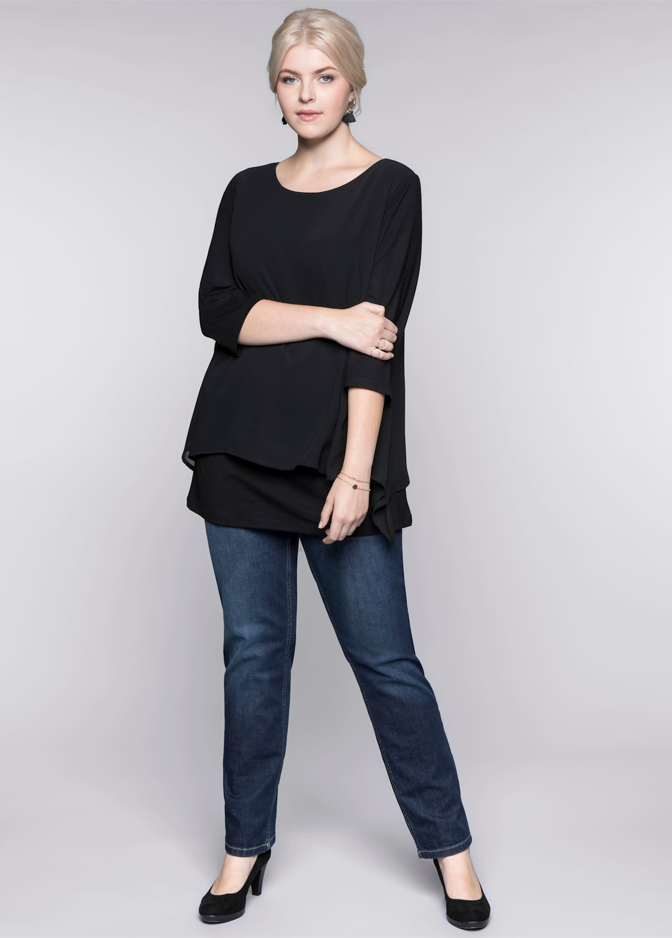 Sheego Blusenshirt "Blusenshirt" 1 Stk. günstig online kaufen