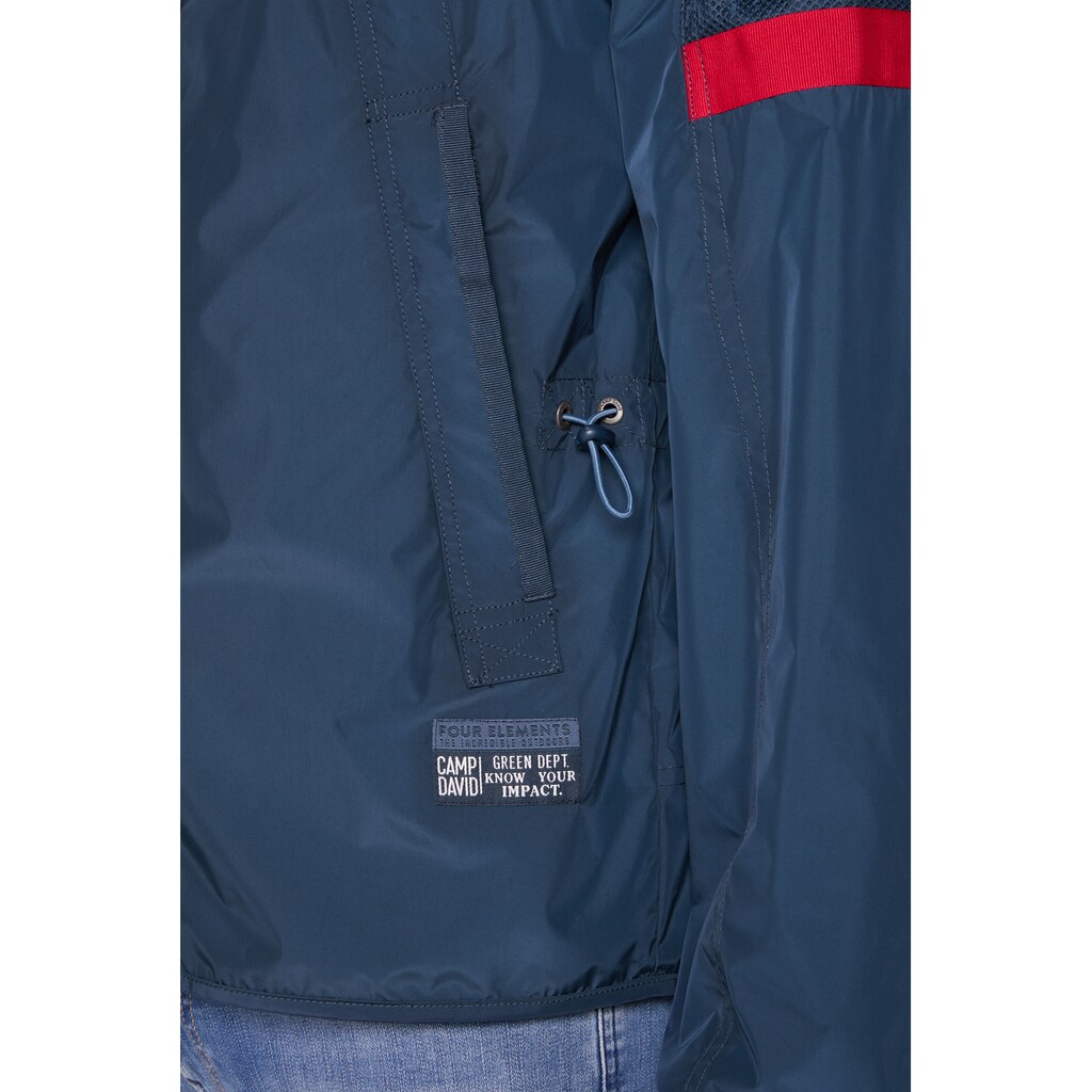 CAMP DAVID Regenjacke, mit Kapuze