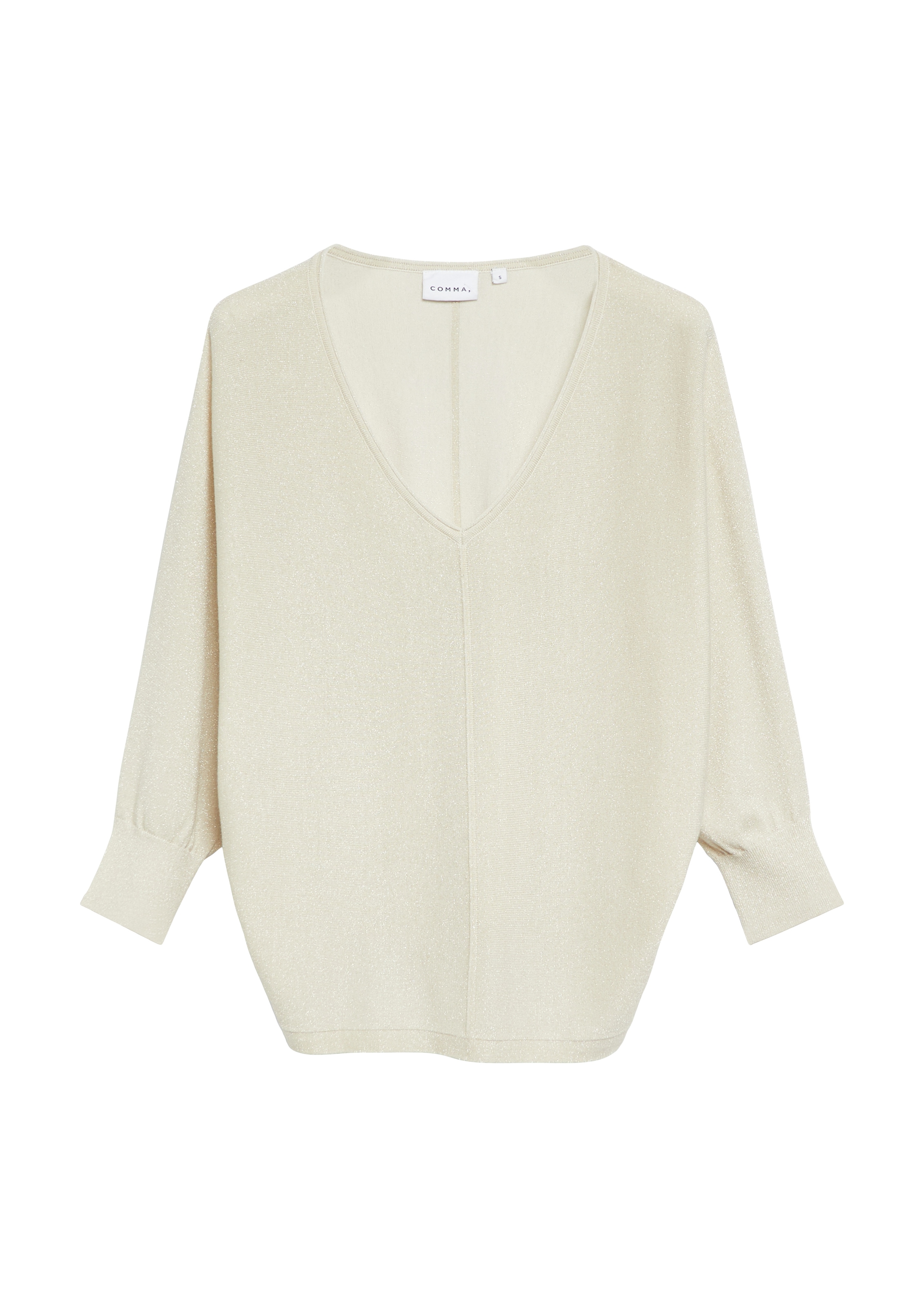 Comma 3/4 Arm-Pullover mit V-Ausschnitt und aus Viskose