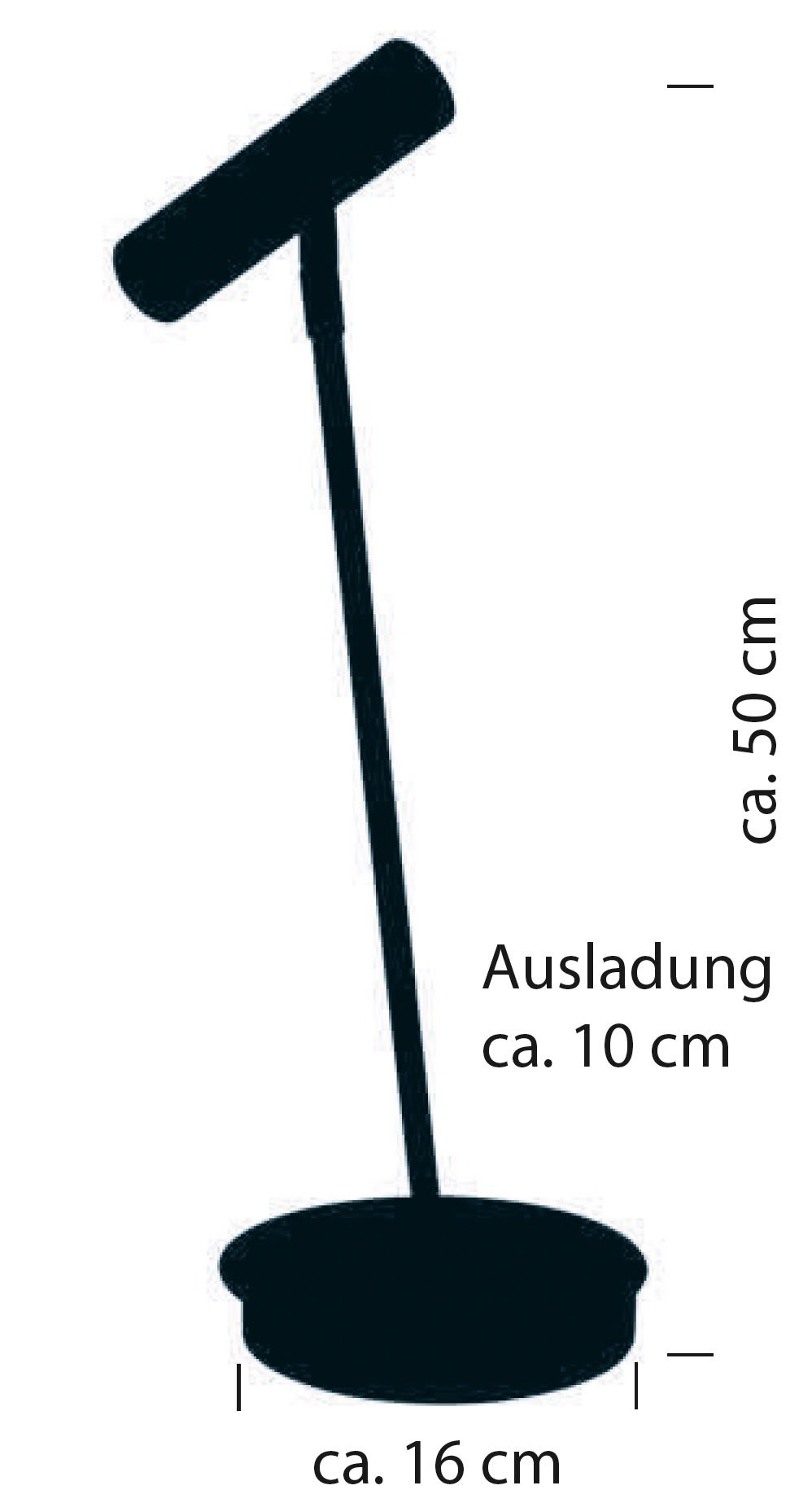 HELL höllisch gutes Licht LED Tischleuchte »TOM« LED-Modul 1 Stk. Warmweiß Tastdimmer