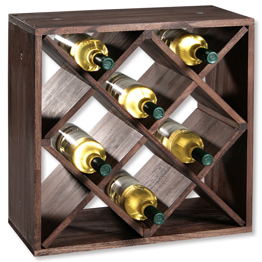 KESPER Weinregal "Regalsystem, Kiefernholz, FSC" 1 Stk. tlg. mit Platz für 20 Flaschen