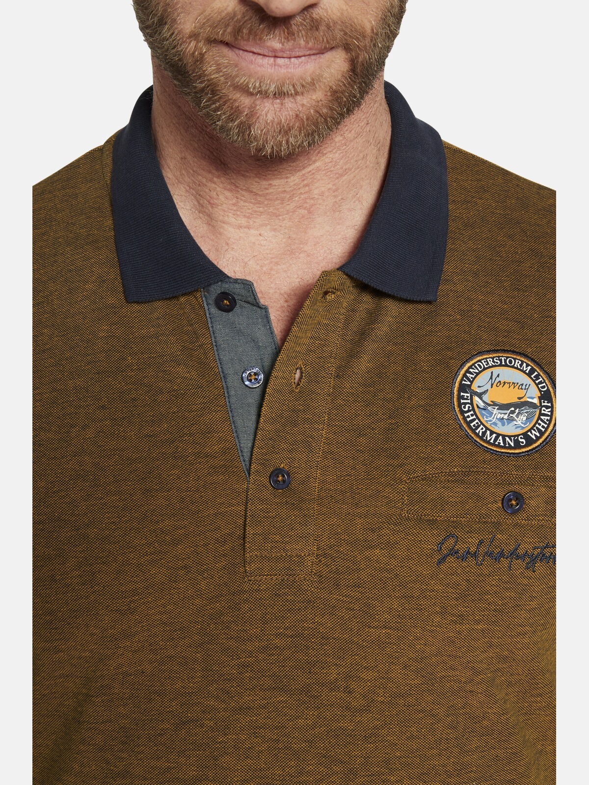 Jan Vanderstorm Langarm-Poloshirt »Langarm-Poloshirt JUHANI«