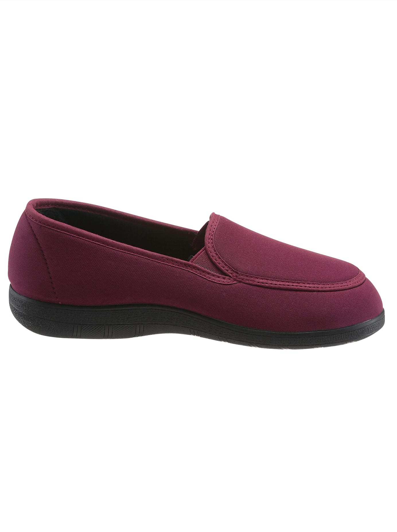 Hausschuh CLASSIC, Damen, Gr. 42, rot (bordeaux), Textil, Schuhe Slipper Hausschuh 2
