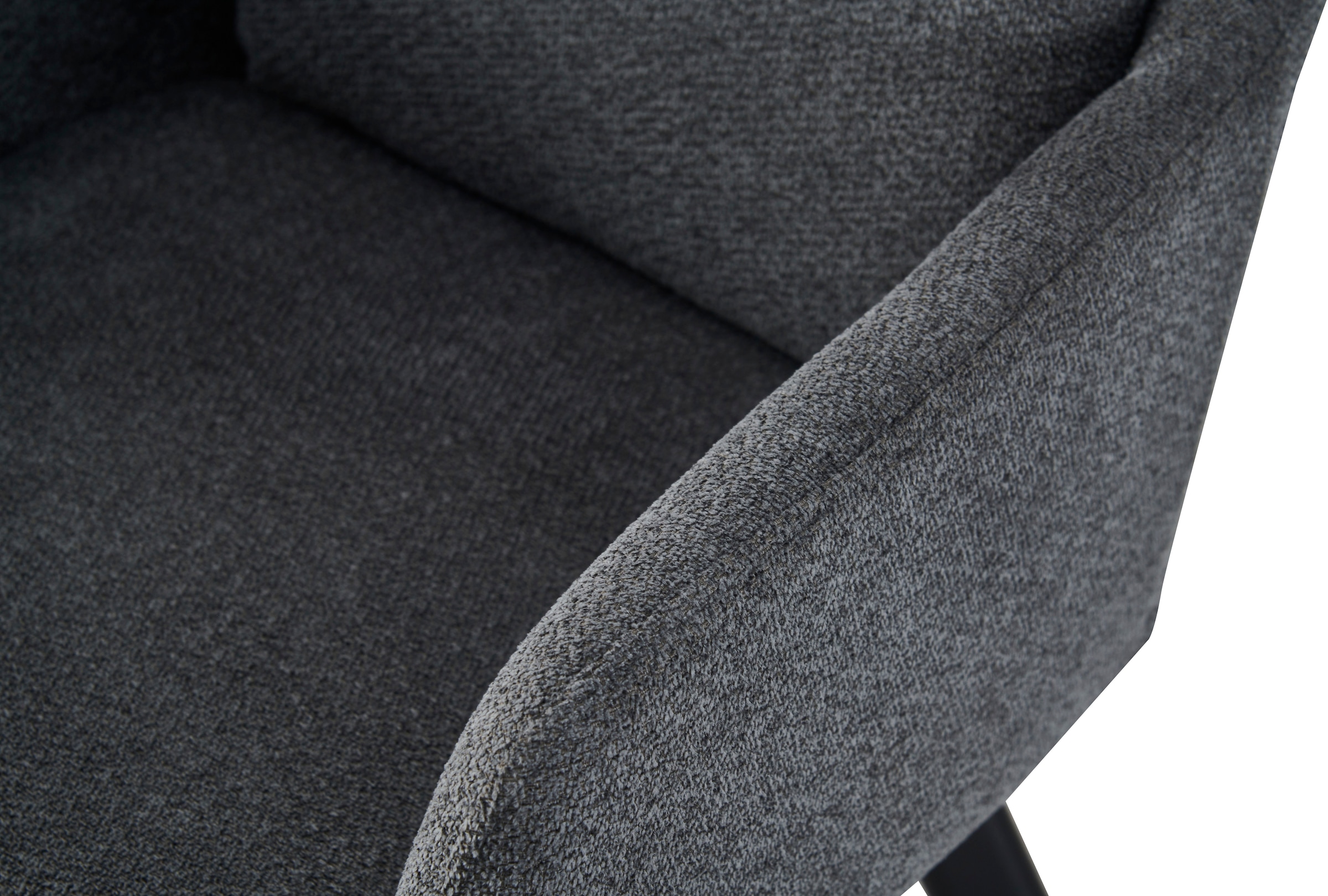 Home affaire Esszimmerstuhl »NEEPAWA, 2er Set, mit Metallgestell in matt schwarz« (Set) 2 Stk.in verschiedenen Farben, Belsatbarkeit pro Stuhl 120 kg