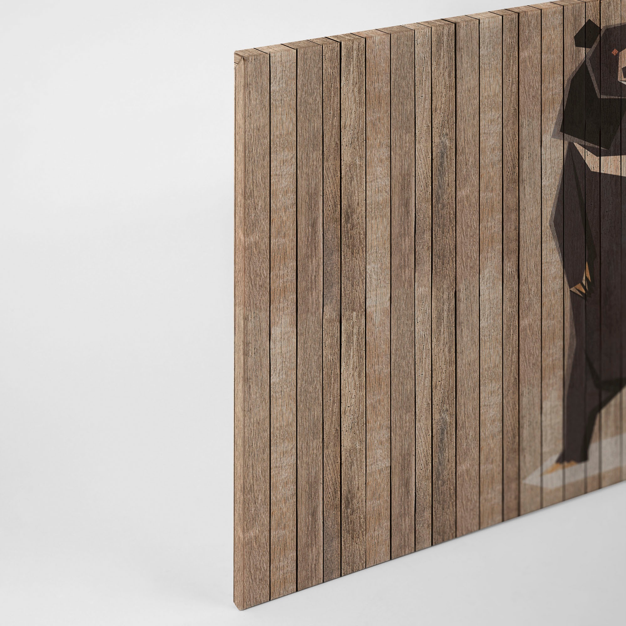 A.S. Création Leinwandbild »born to be wild«, Kunst-Tiere-Kinder, (1 St.), Keilrahmen Bild Holzoptik Tiere Leinwand-Bild Wohnzimmer modern Kinder