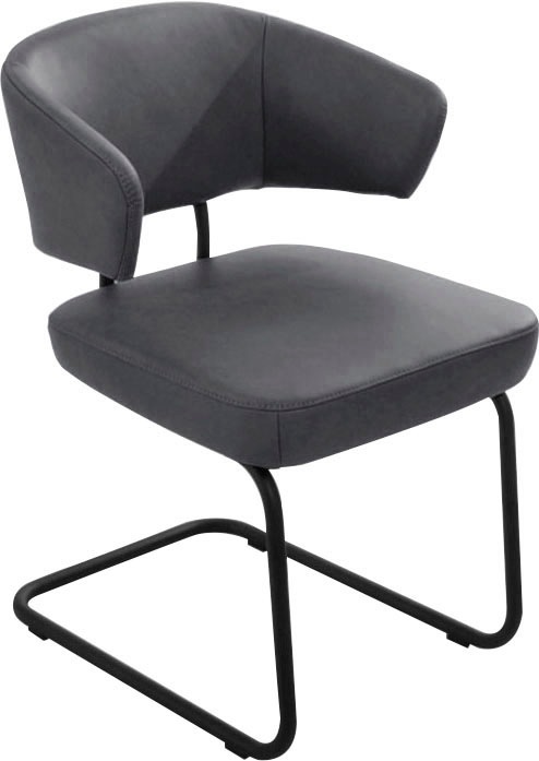 K+W Komfort & Wohnen Freischwinger "Mikkado Tube" () 1 Stk.abgerundeter Rüc günstig online kaufen