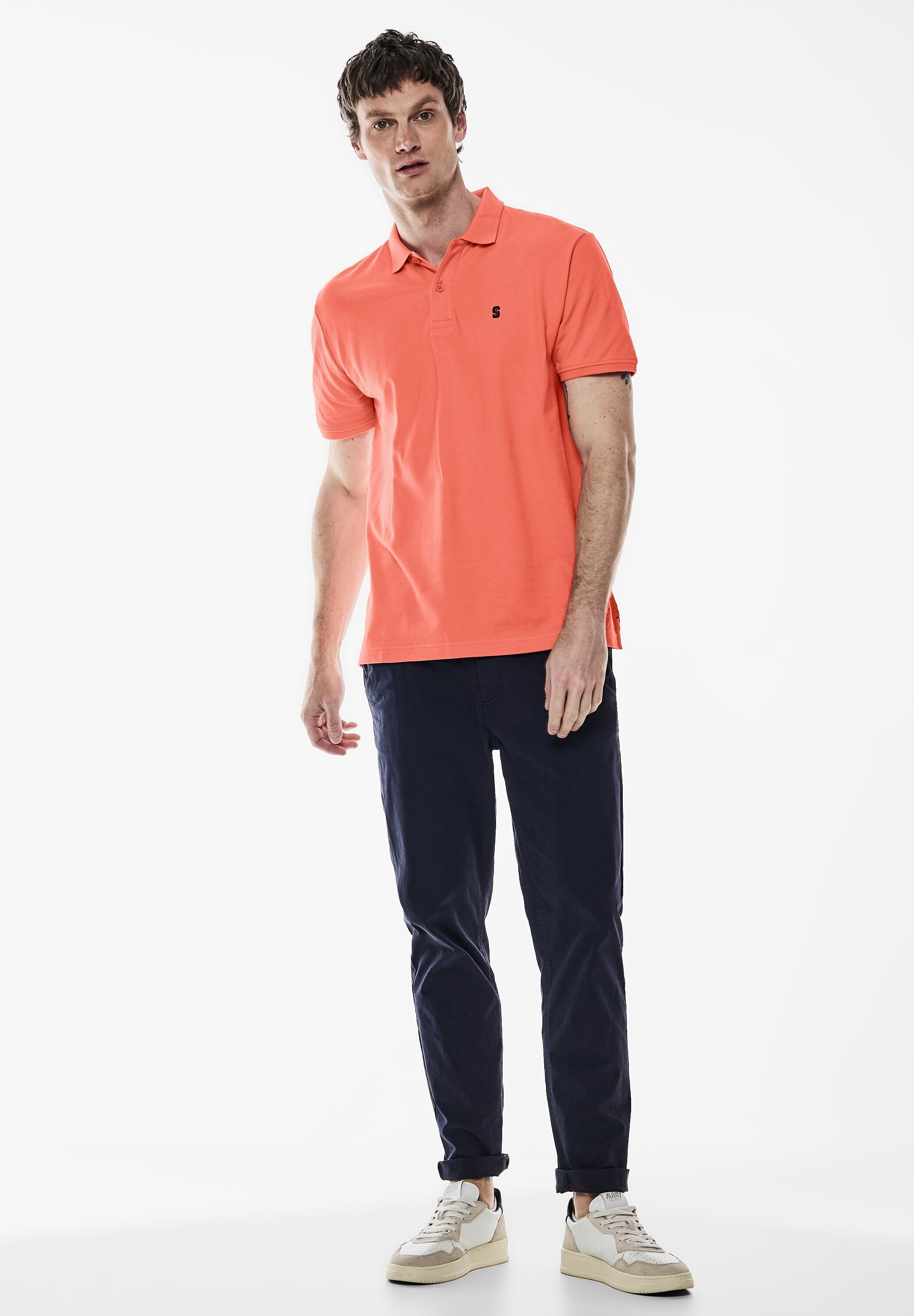 STREET ONE MEN Poloshirt, in Unifarbe