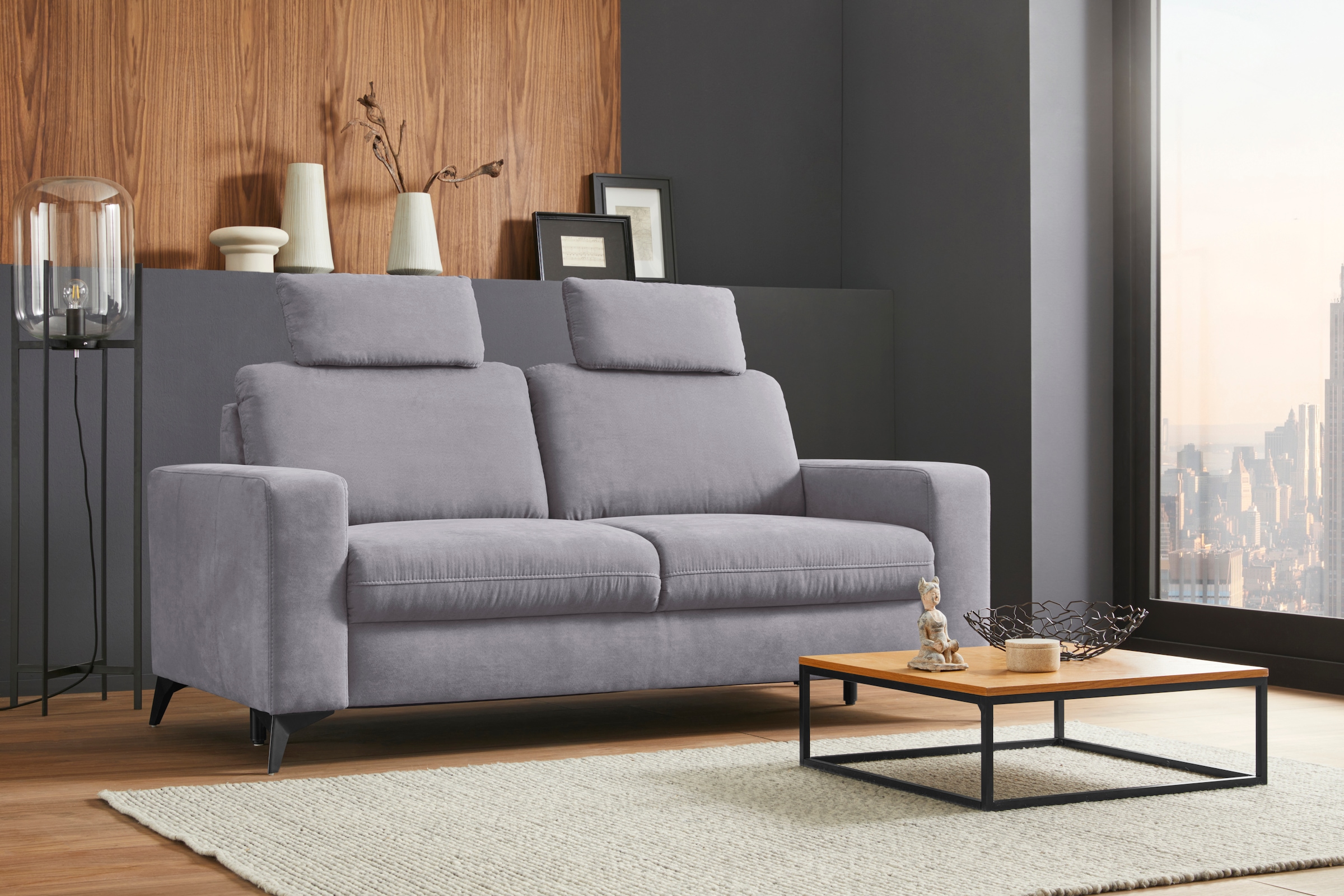 Home affaire 2,5-Sitzer "Lolland" mit Federkern, auch mit abwischbarem Bezu günstig online kaufen