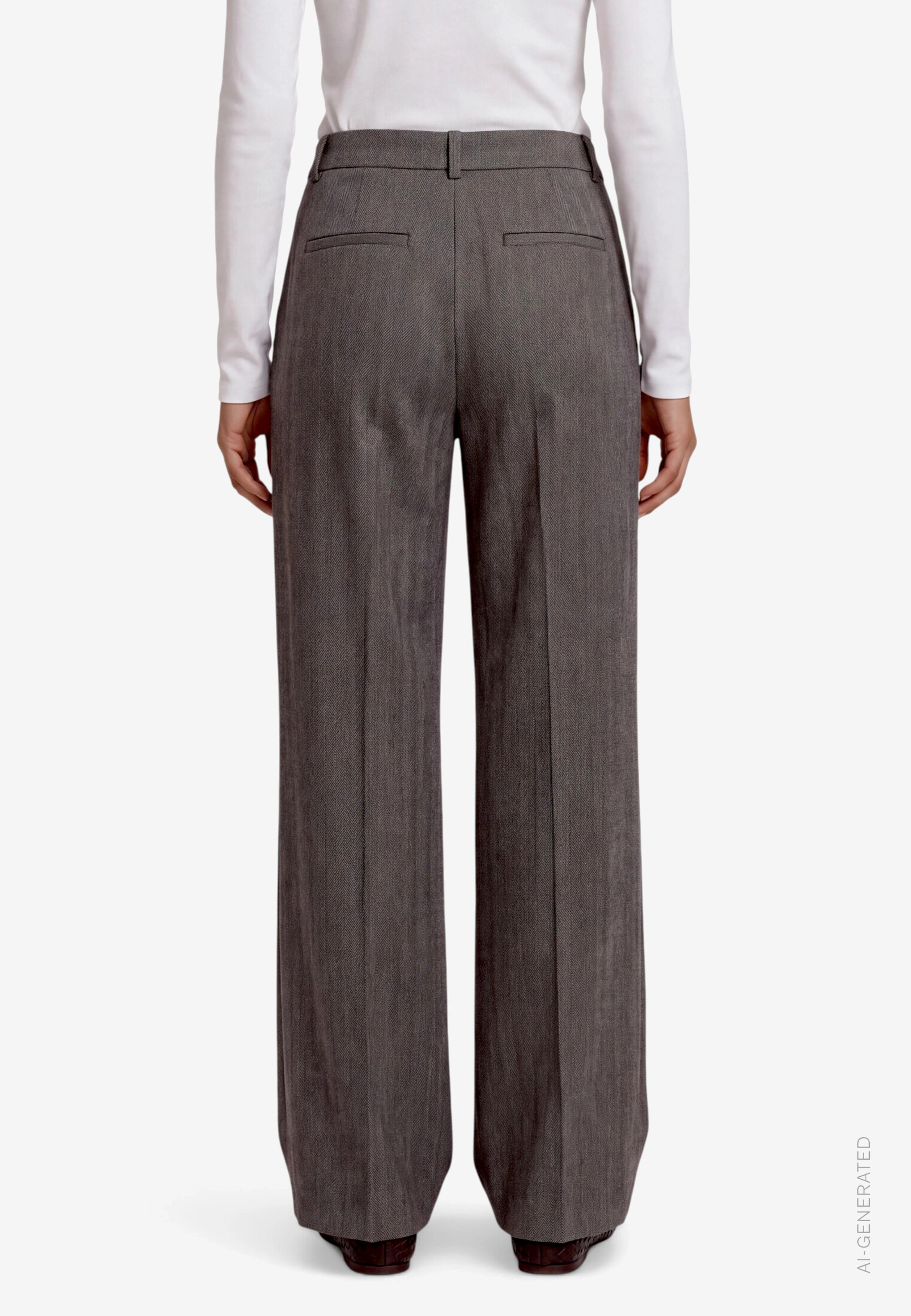 Zero Stoffhose  mit Bundfalten und Elastikbund / Stretch / Straight Fit
