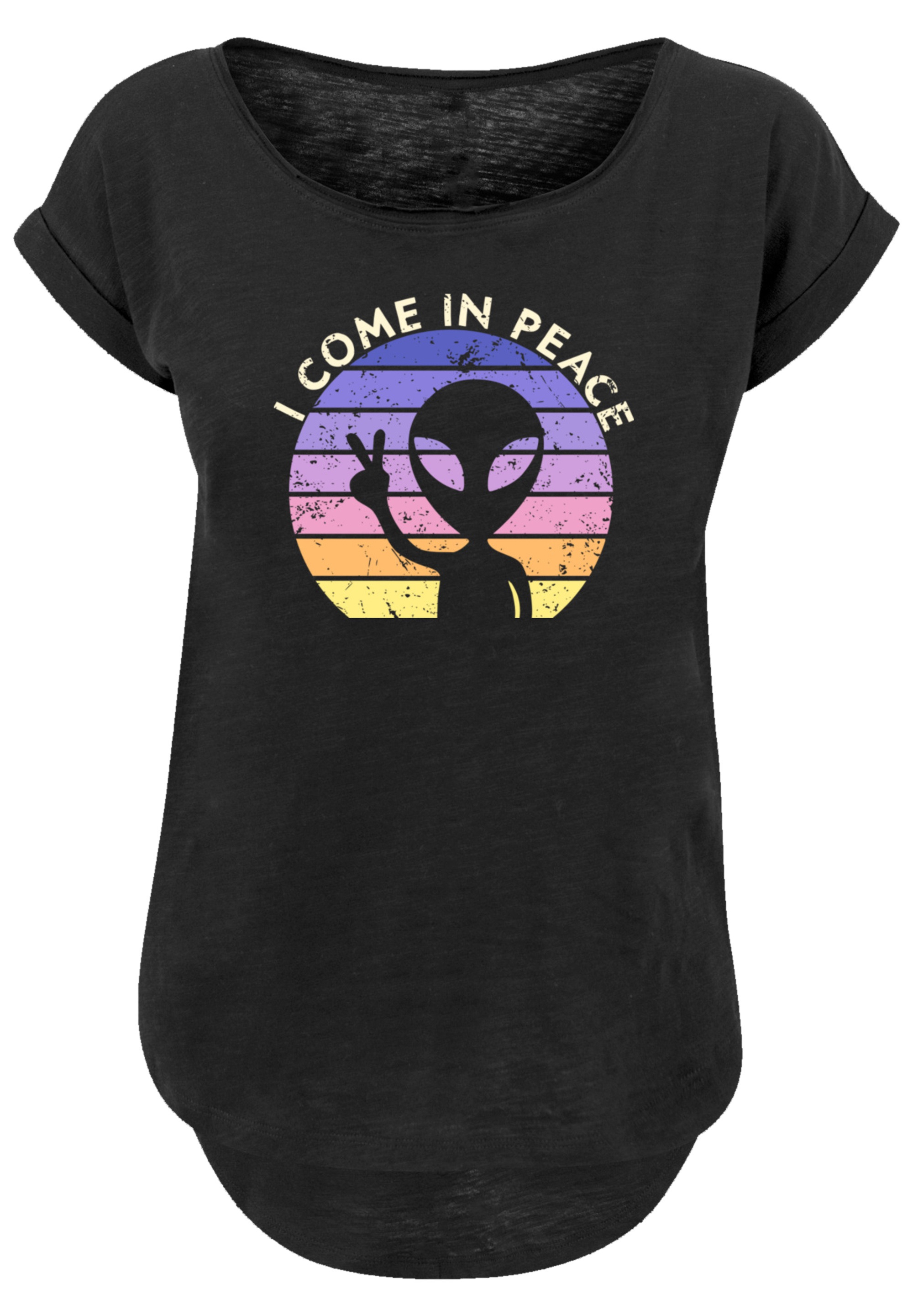 F4NT4STIC T-Shirt »Alien Peace Sunset«, Premium Qualität