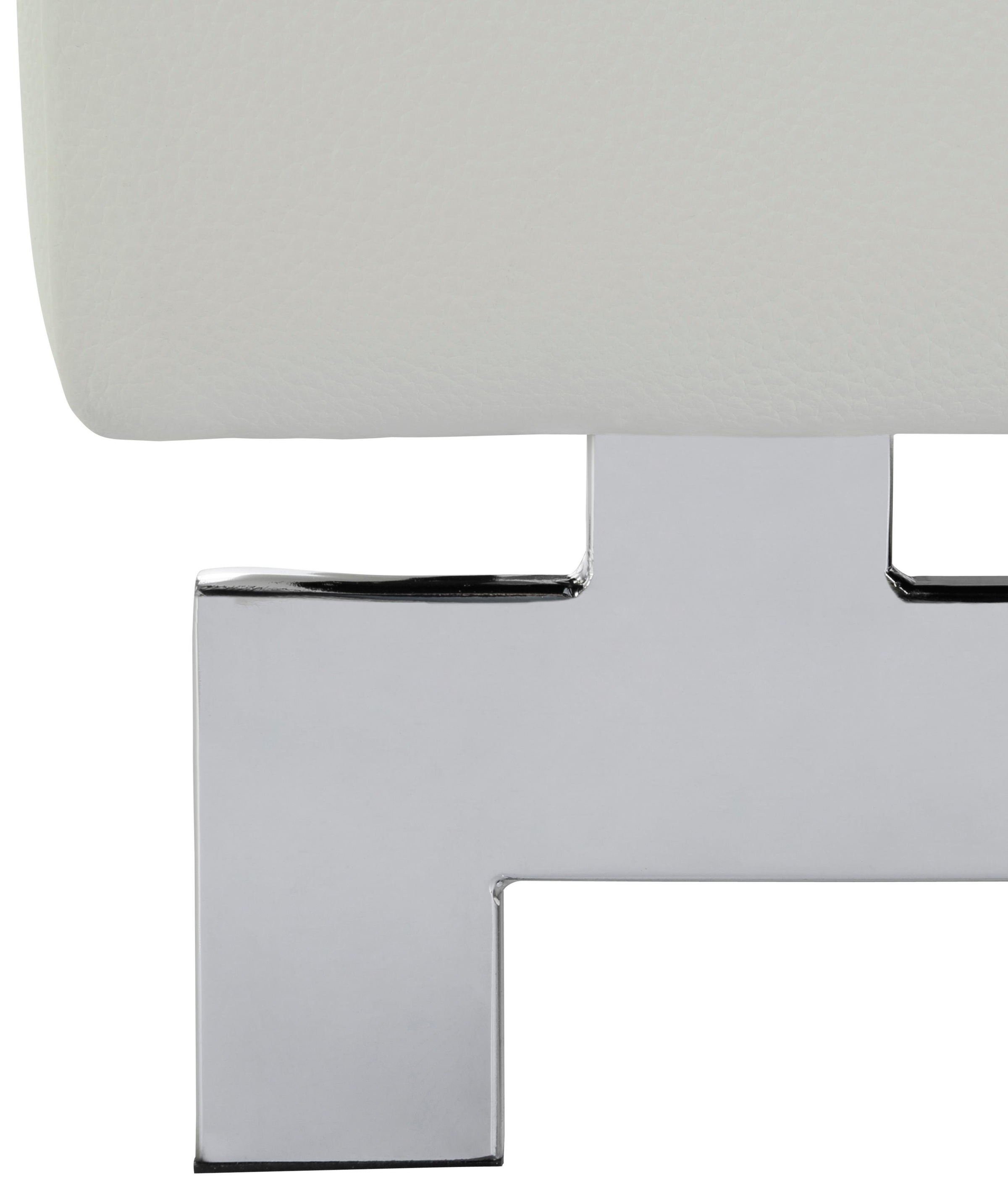 COTTA Polstergarnitur »Chef«, (Set), Set bestehend aus: 2-Sitzer mit Kopfteilverstellung & Hocker