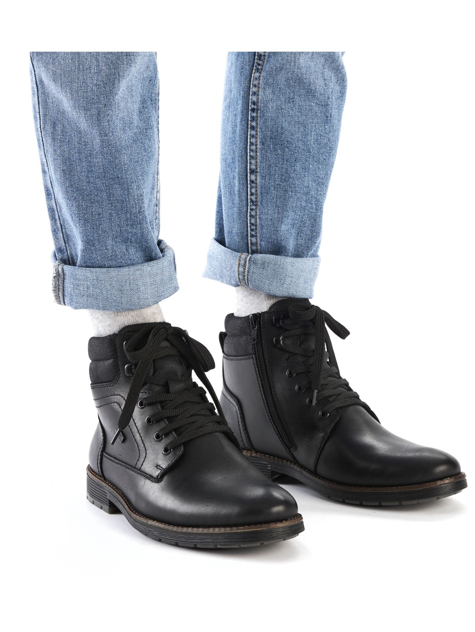Rieker Schnürstiefelette »Rieker Stiefelette Glattleder«