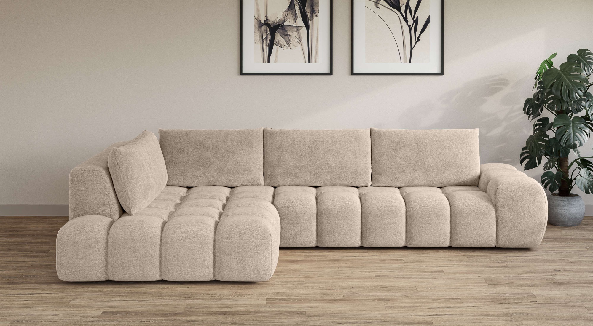 INOSIGN Ecksofa "AZITA klein, L-Form, elegant und bequem Designsofa in Bubb günstig online kaufen