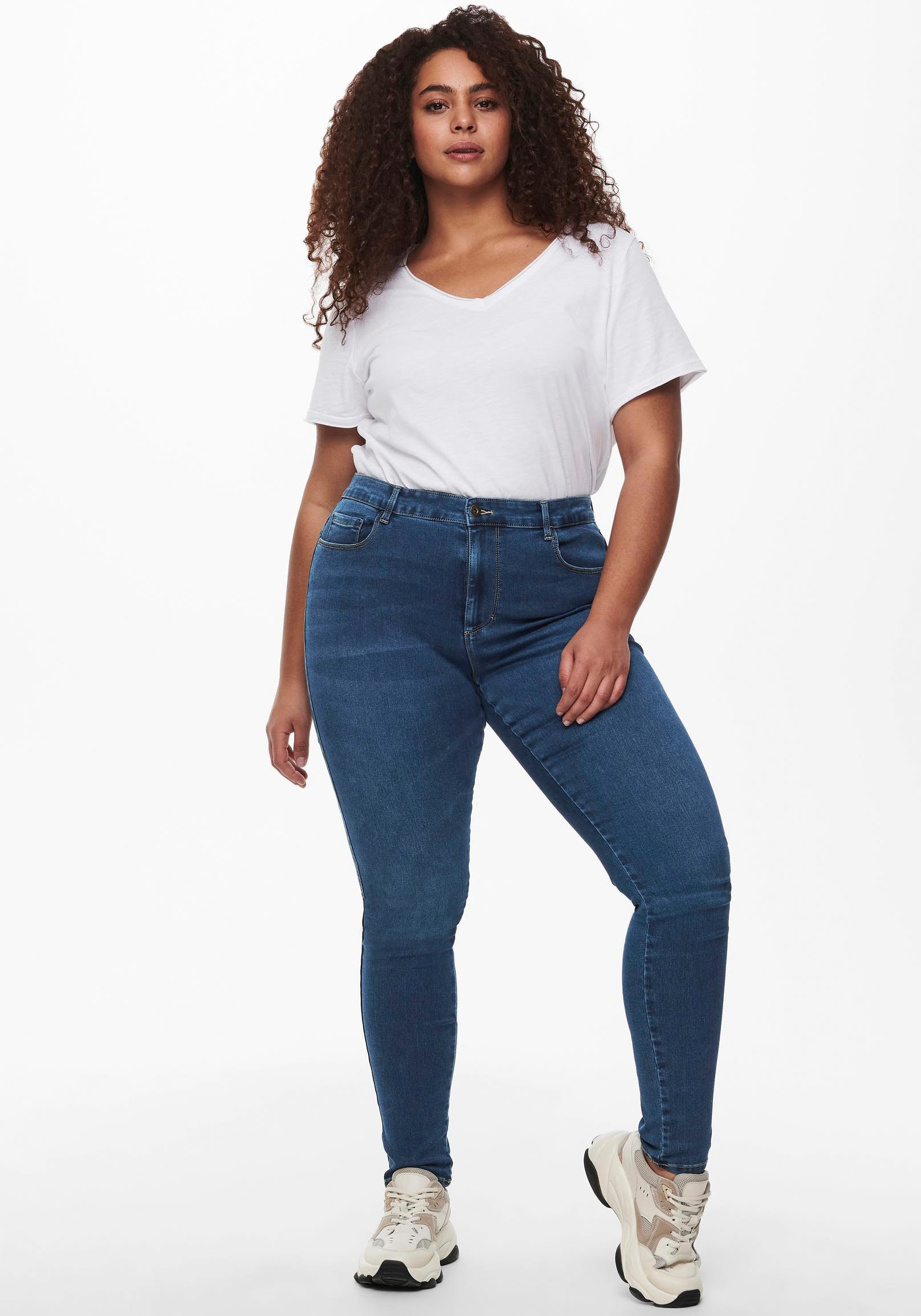 DNM« bestellen »CARAUGUSTA SK High-waist-Jeans | ONLY HW BAUR CARMAKOMA für