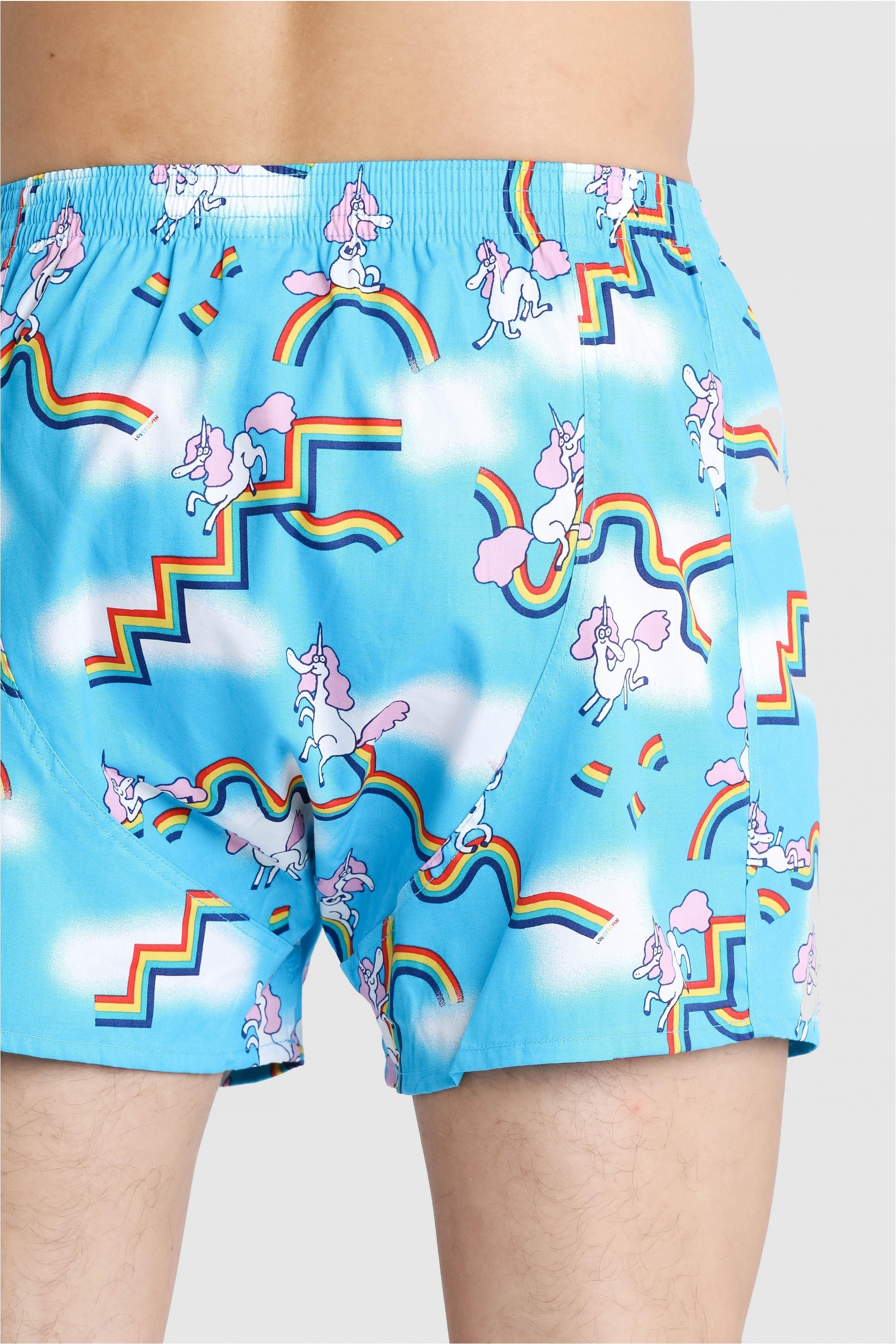 Lousy Livin Boxershorts »Sky Gym & Dolphin 2 Pack«, mit buntem Allover-Print