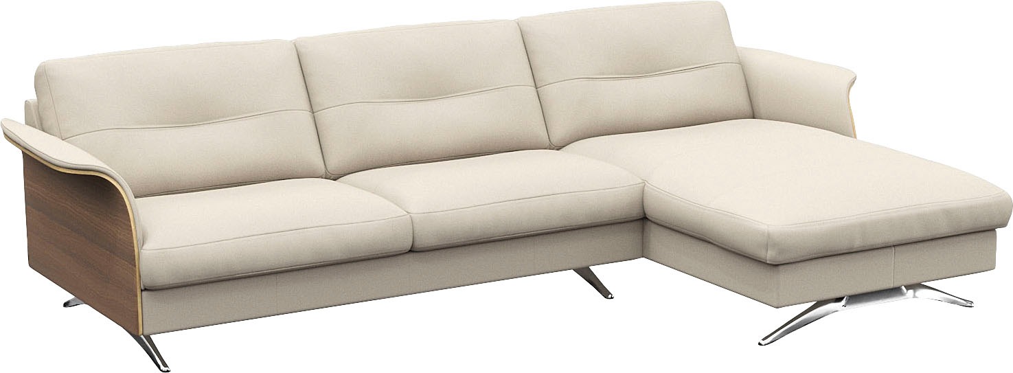 FLEXLUX Ecksofa »Glow, super bequem durch hochwertigem Sitzaufbau mit Federkern, L-Form«, Modernes skandinavisches Design