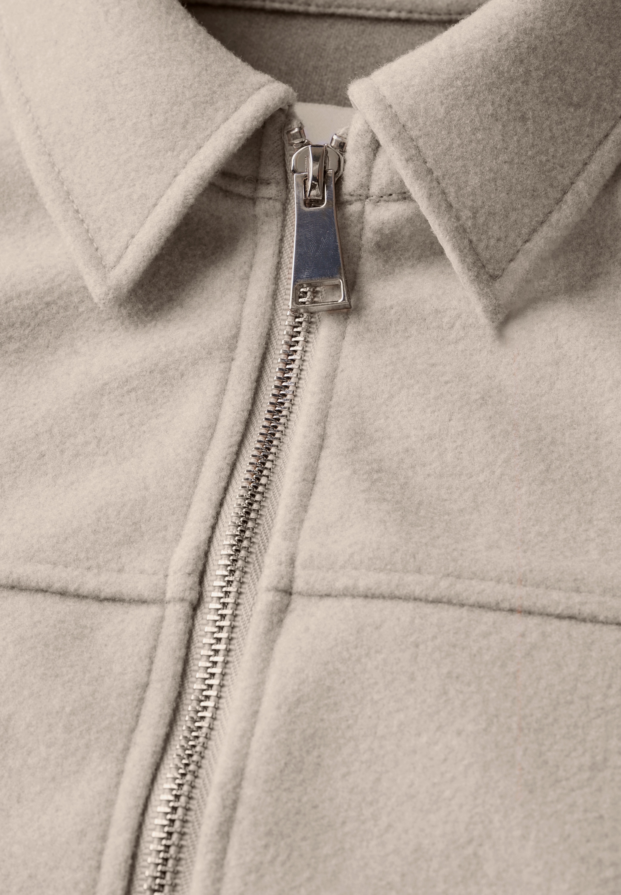 Cecil Fellimitatjacke, ohne Kapuze, mit Kragen