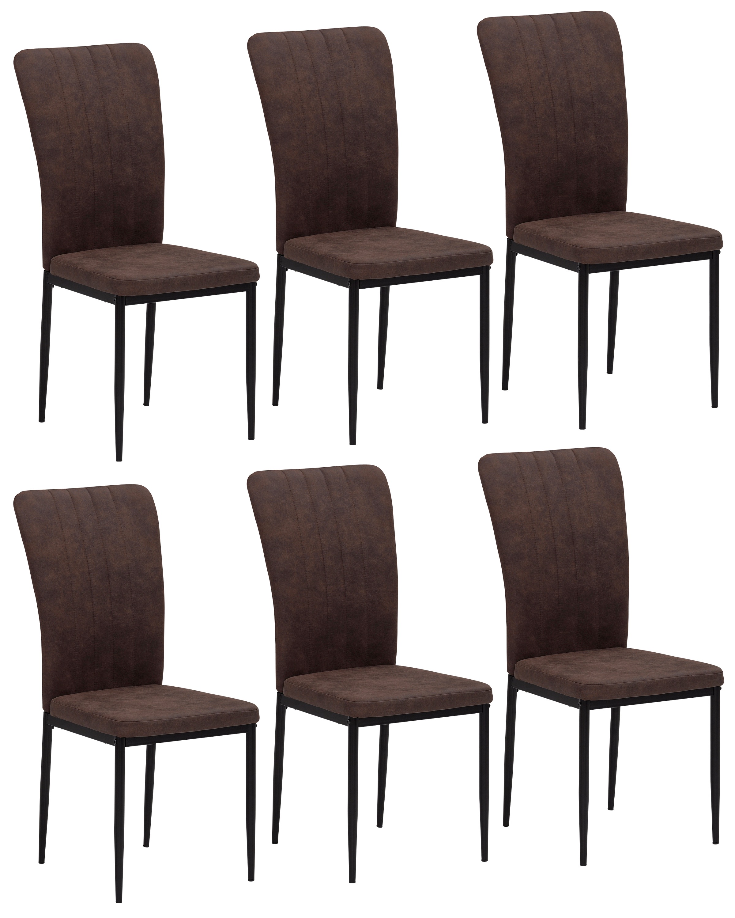 Home affaire 4-Fußstuhl "Bergamo" (Set) 6 Stk.erhältlich in Samt, Vintage-M günstig online kaufen