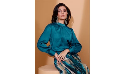 MUSTANG Langarmbluse »Mustang Bluse Style Elisa CO blouse« bestellen | BAUR