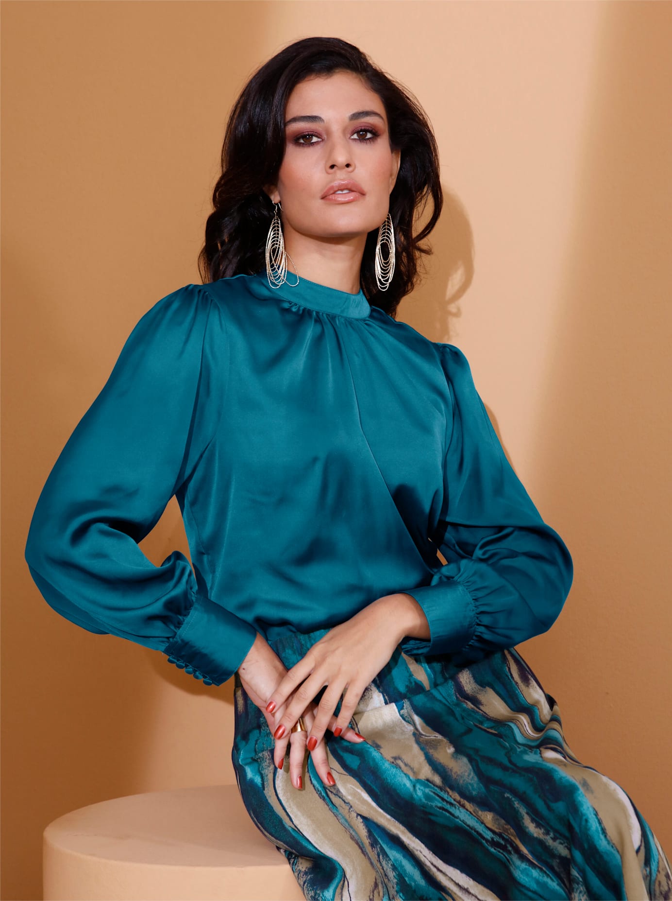 Bluse Elisa CO BAUR | Langarmbluse blouse« bestellen »Mustang MUSTANG Style