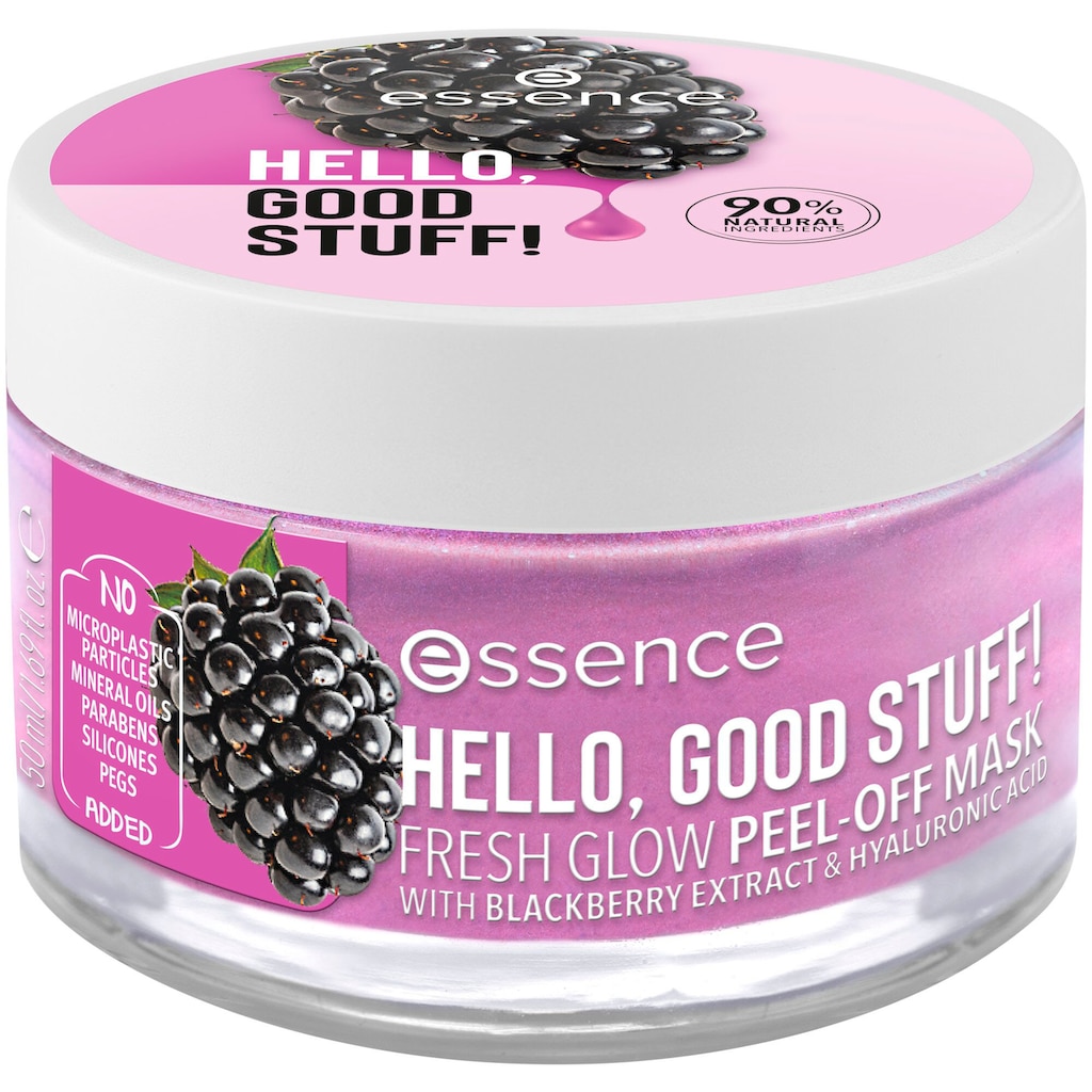 Essence Gesichtsmaske »HELLO, GOOD STUFF! FRESH GLOW PEEL-OFF MASK«, (3 tlg.)