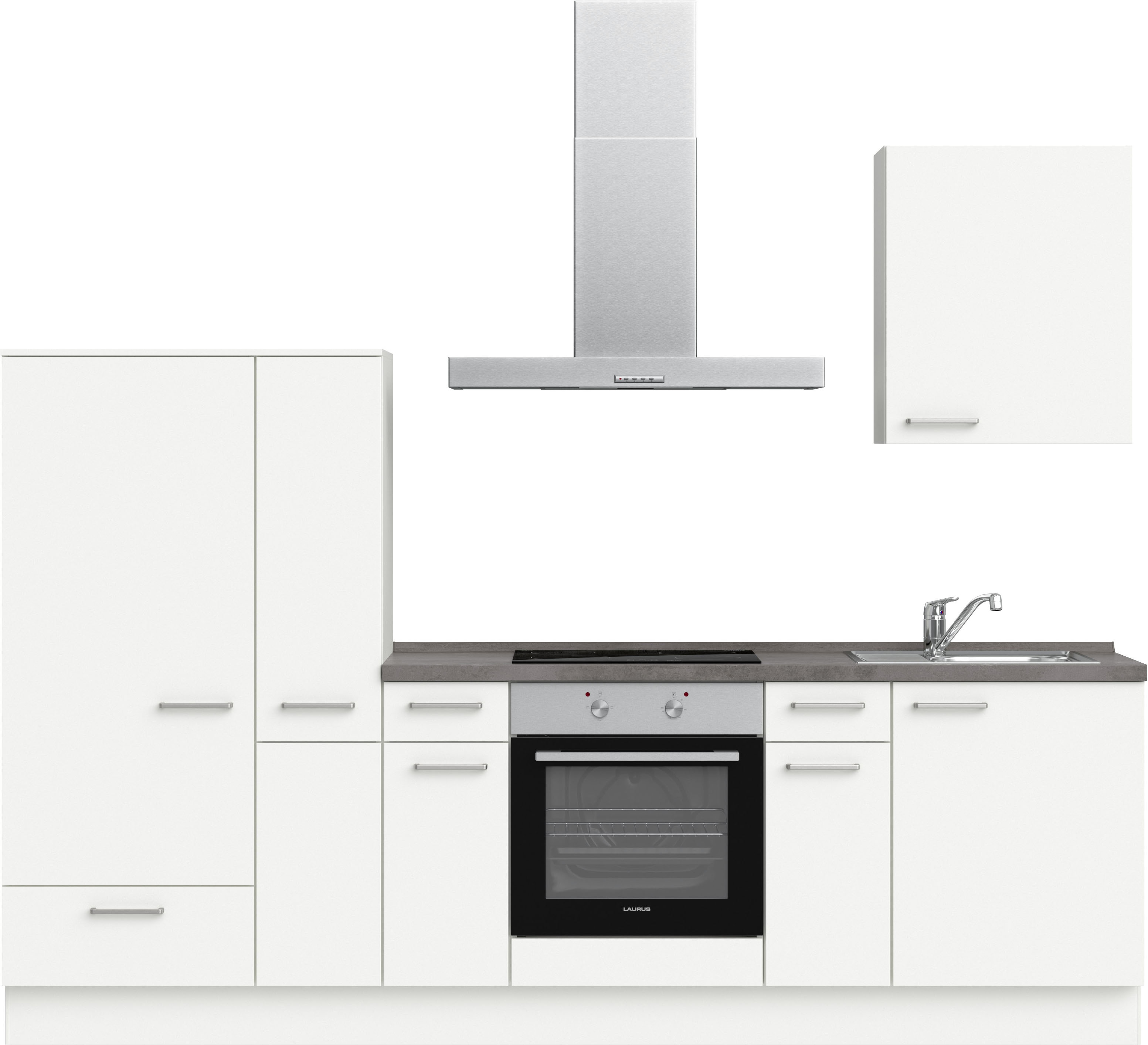 nobilia ""Touch I", NEU: individuell anpassbar mit gratis Profi-Beratung" vormontiert, Breite 270 cm, Ausrichtung wählbar, wahlw. mit E-Geräten