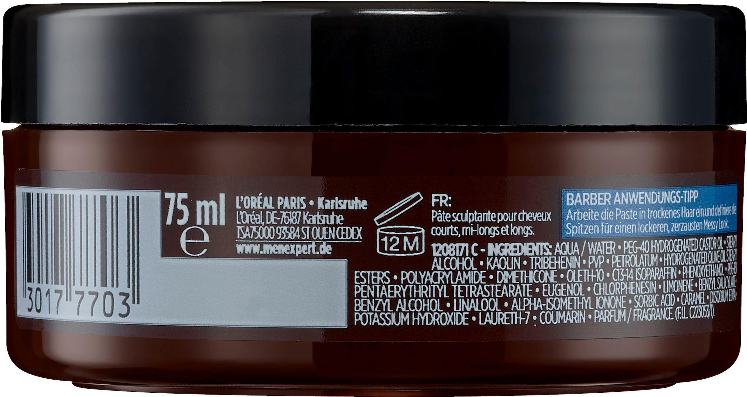 L'ORÉAL PARIS MEN EXPERT Haarpomade »Barber Club Messy Look Matt Paste«