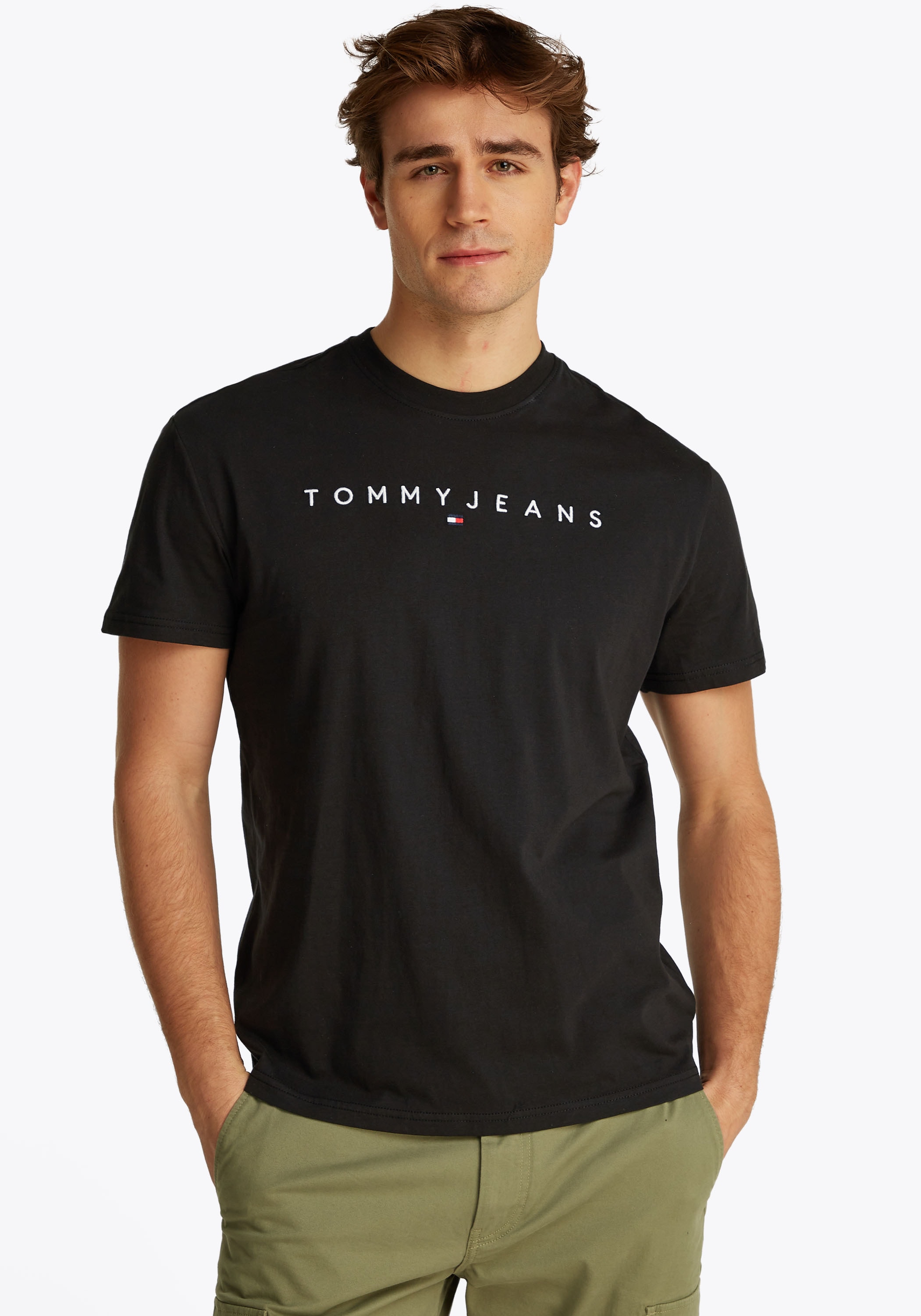 Tommy Jeans "TJM REG LINEAR LOGO TEE EXT" günstig online kaufen