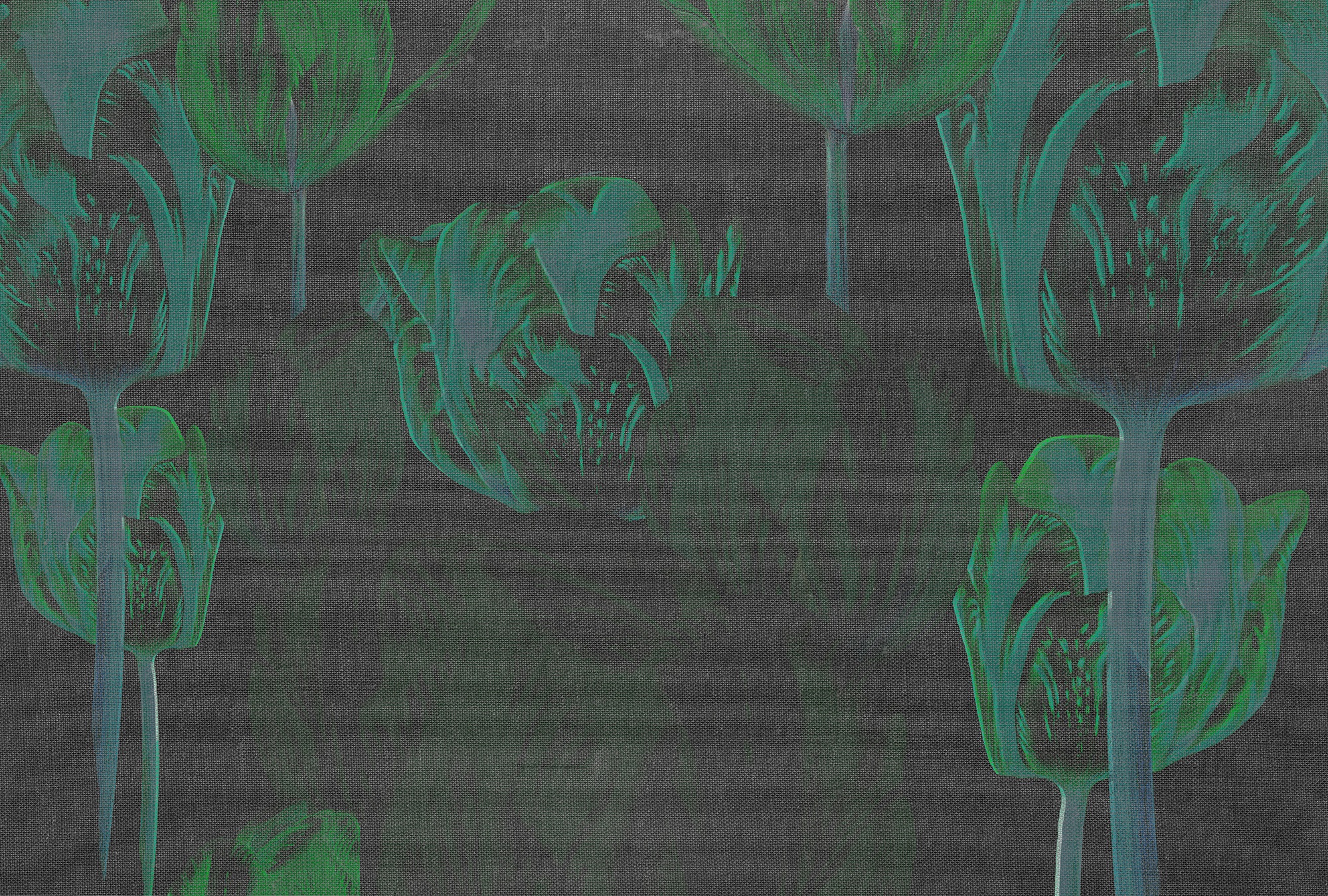 Architects Paper Fototapete "Atelier 47 Tulip Artwork 1" floral glatt Vlies, Wand, Schräge, Decke