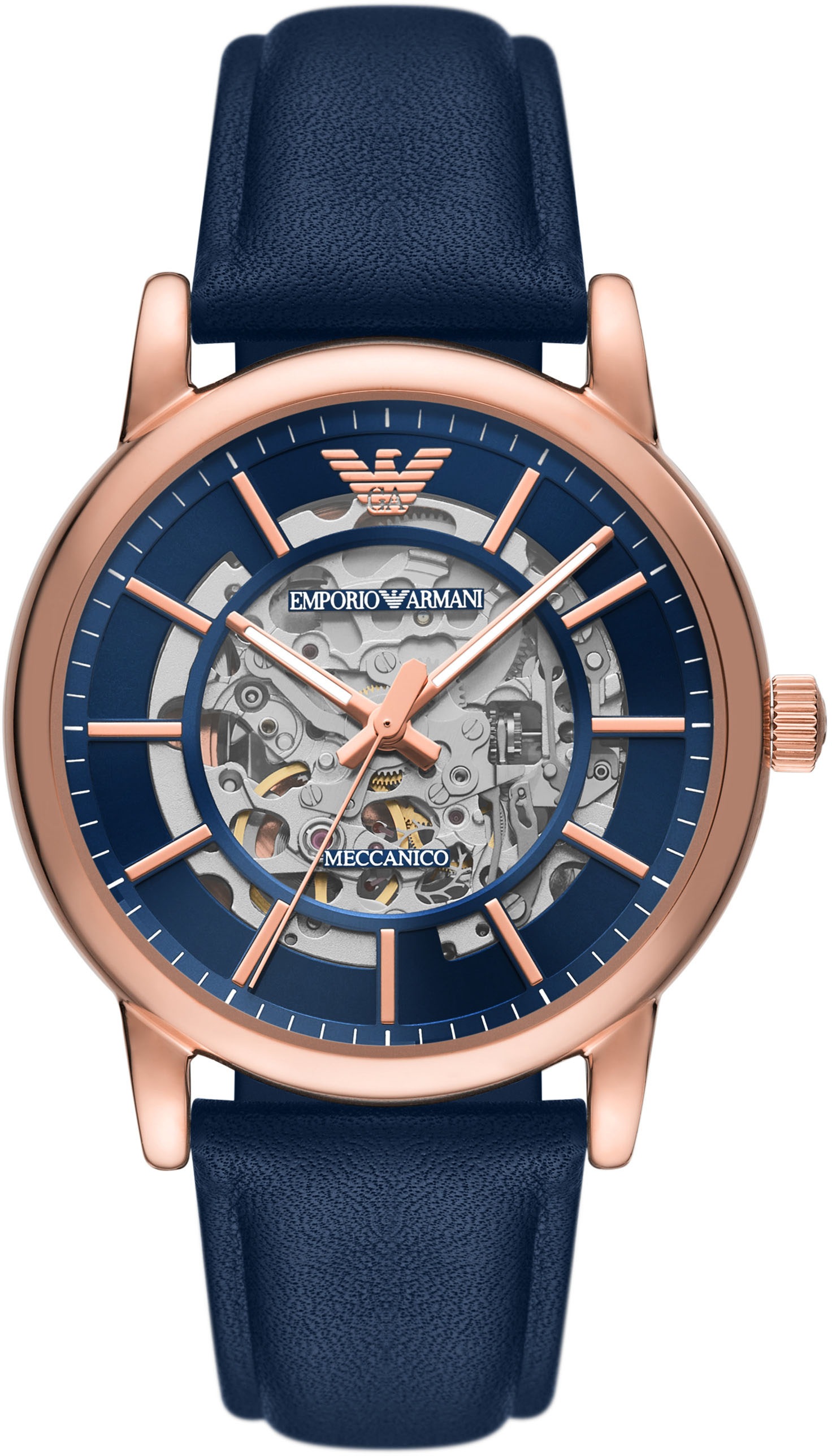 Emporio Armani Automatikuhr »AR60050«, Armbanduhr, Mechanische Uhr, Herrenuhr, analog