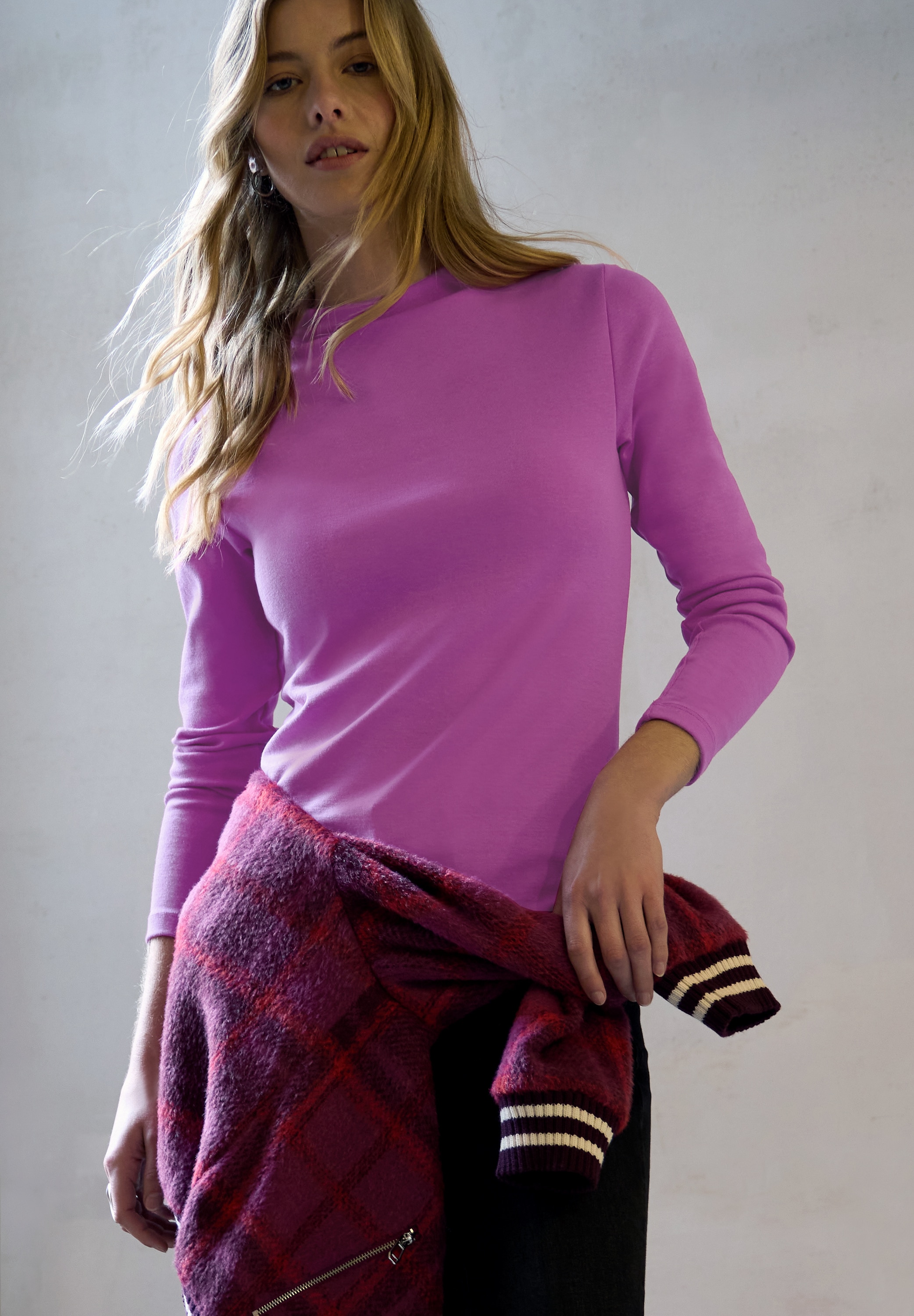 STREET ONE Langarmshirt mit Turtleneck