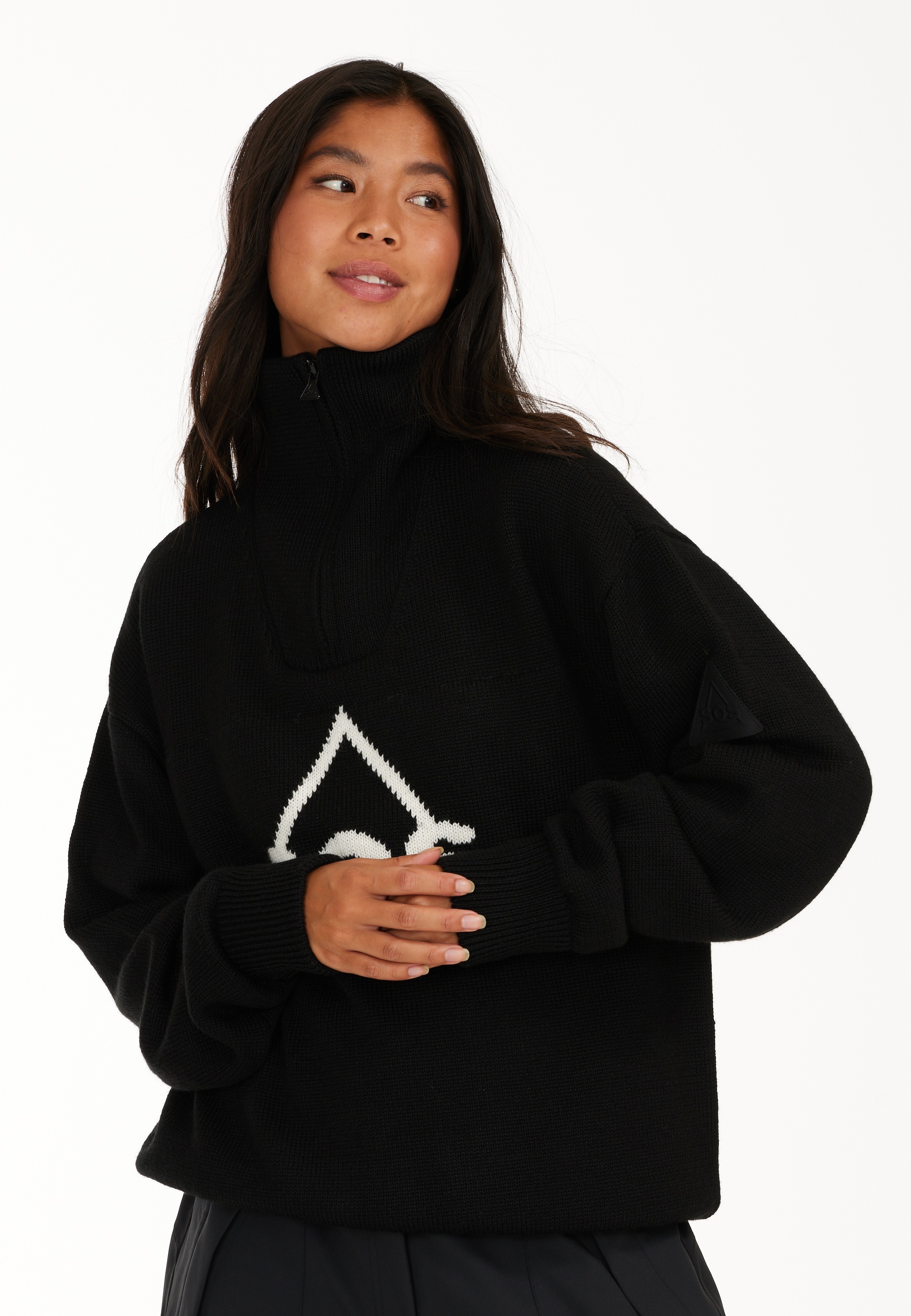 SOS Strickpullover »Tignes«, mit hochabschließendem Kragen