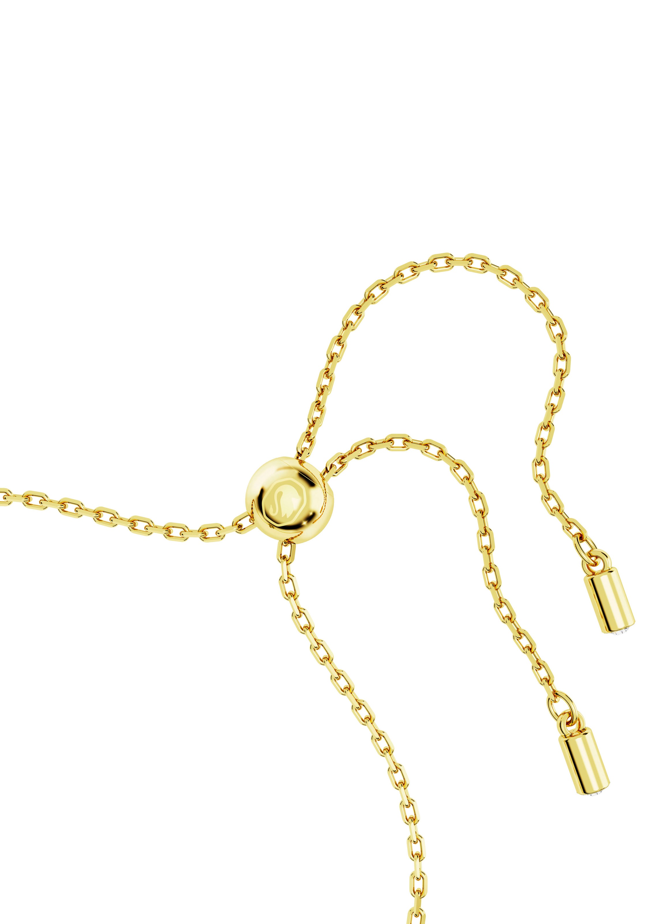 Armkette SWAROVSKI "Schmuck Geschenk Idyllia Armband", gelbgoldfarben, metallfarben, kristallweiß, kristallweiß, Armbänder, Damen, Metallmix, Armkette, mit Swarovski Kristall, Zirkonia (synth.) 5