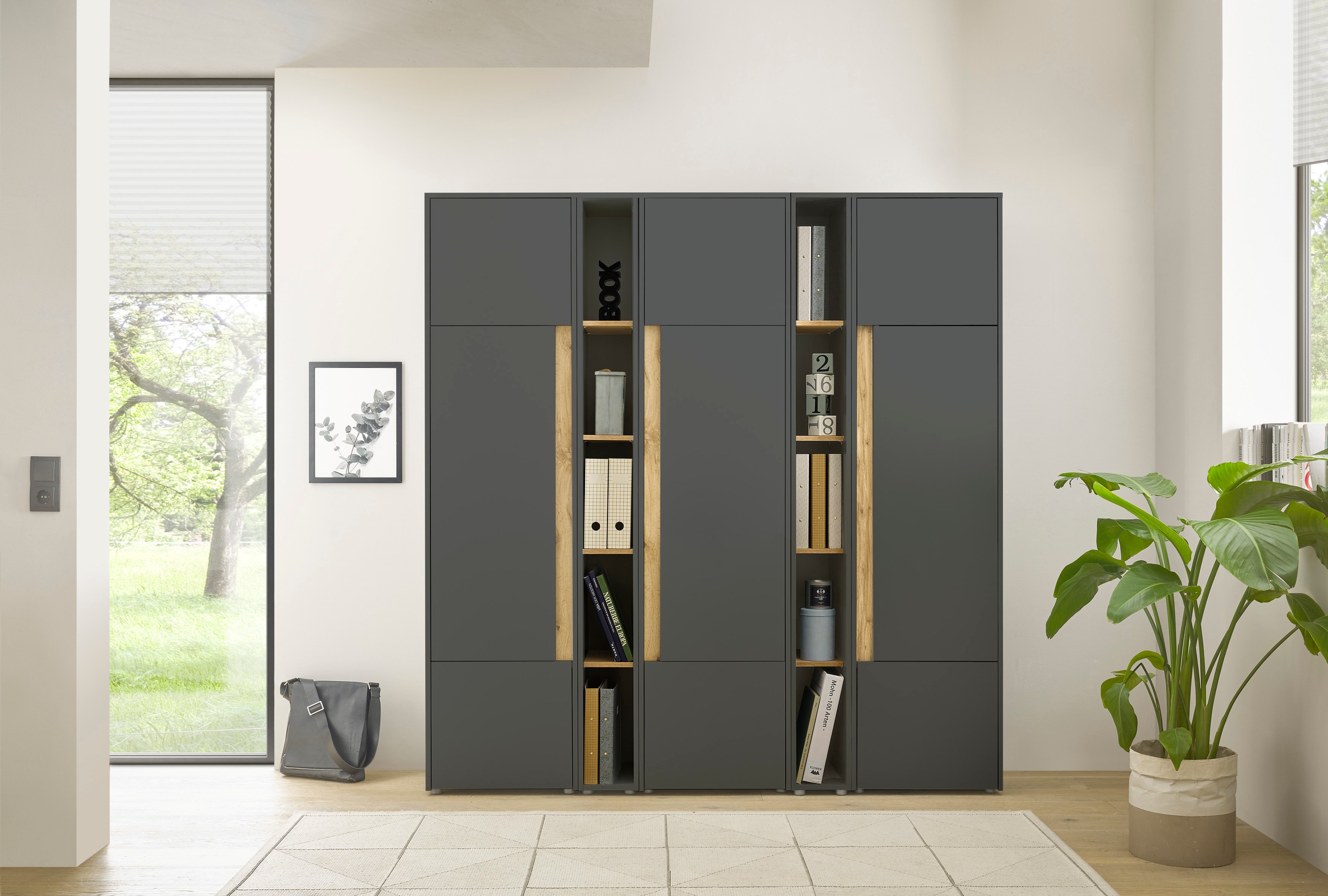 Home affaire Büromöbel-Set "CiTY/GiRON" Set, 5 Stk. tlg. günstig online kaufen