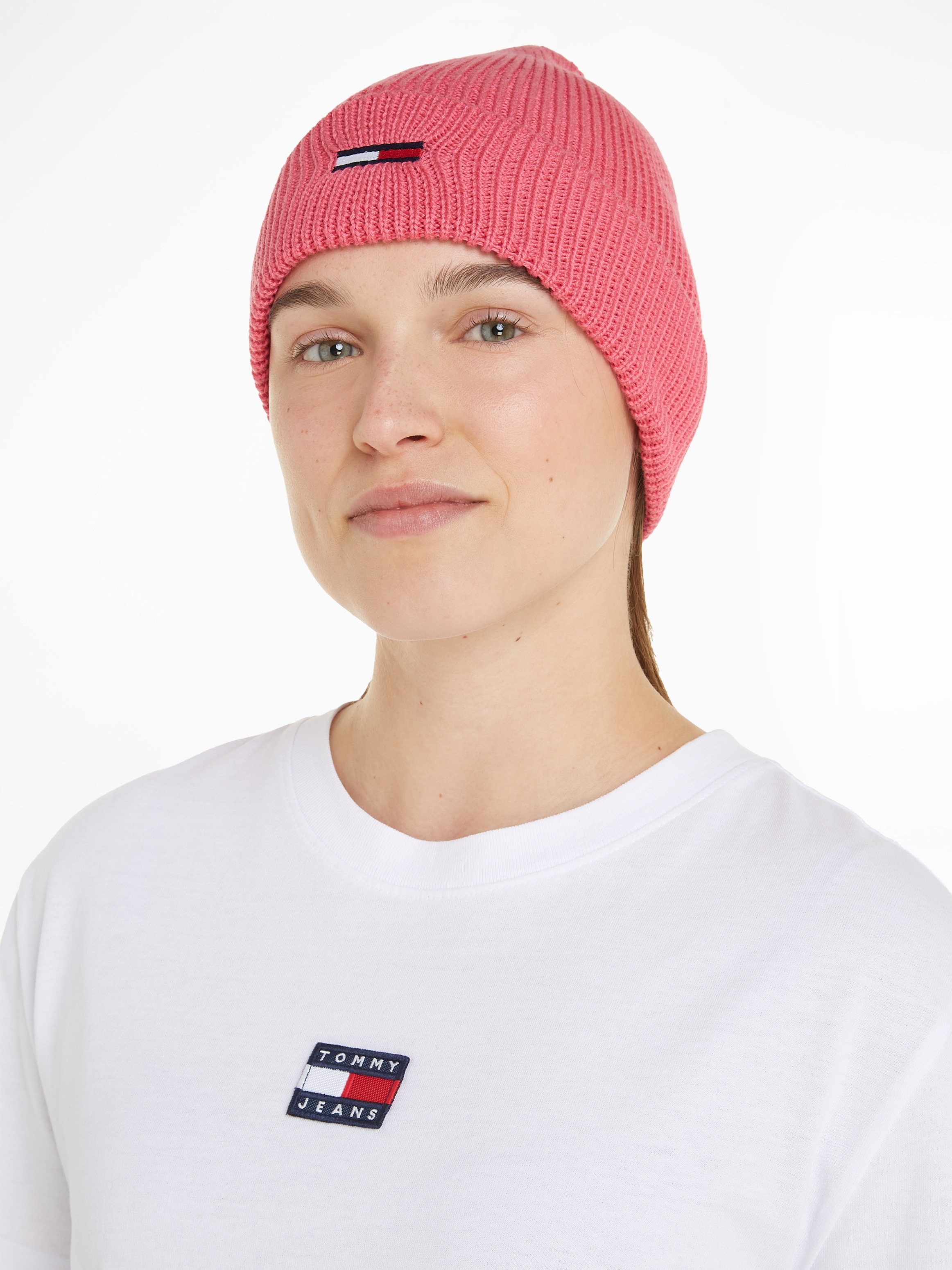 Tommy Jeans FLAG BAUR kaufen »TJW für Strickmütze | BEANIE« ELONGATED